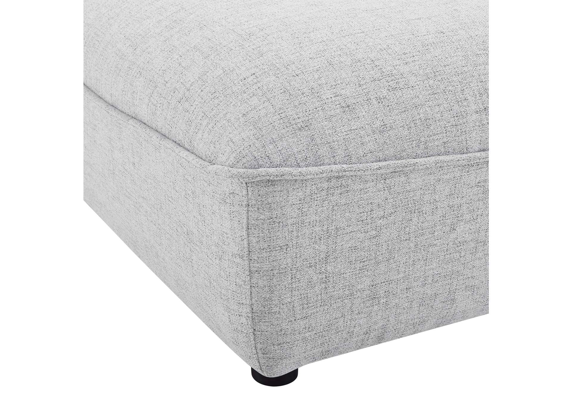 Light Gray Comprise Sectional Sofa Ottoman,Modway
