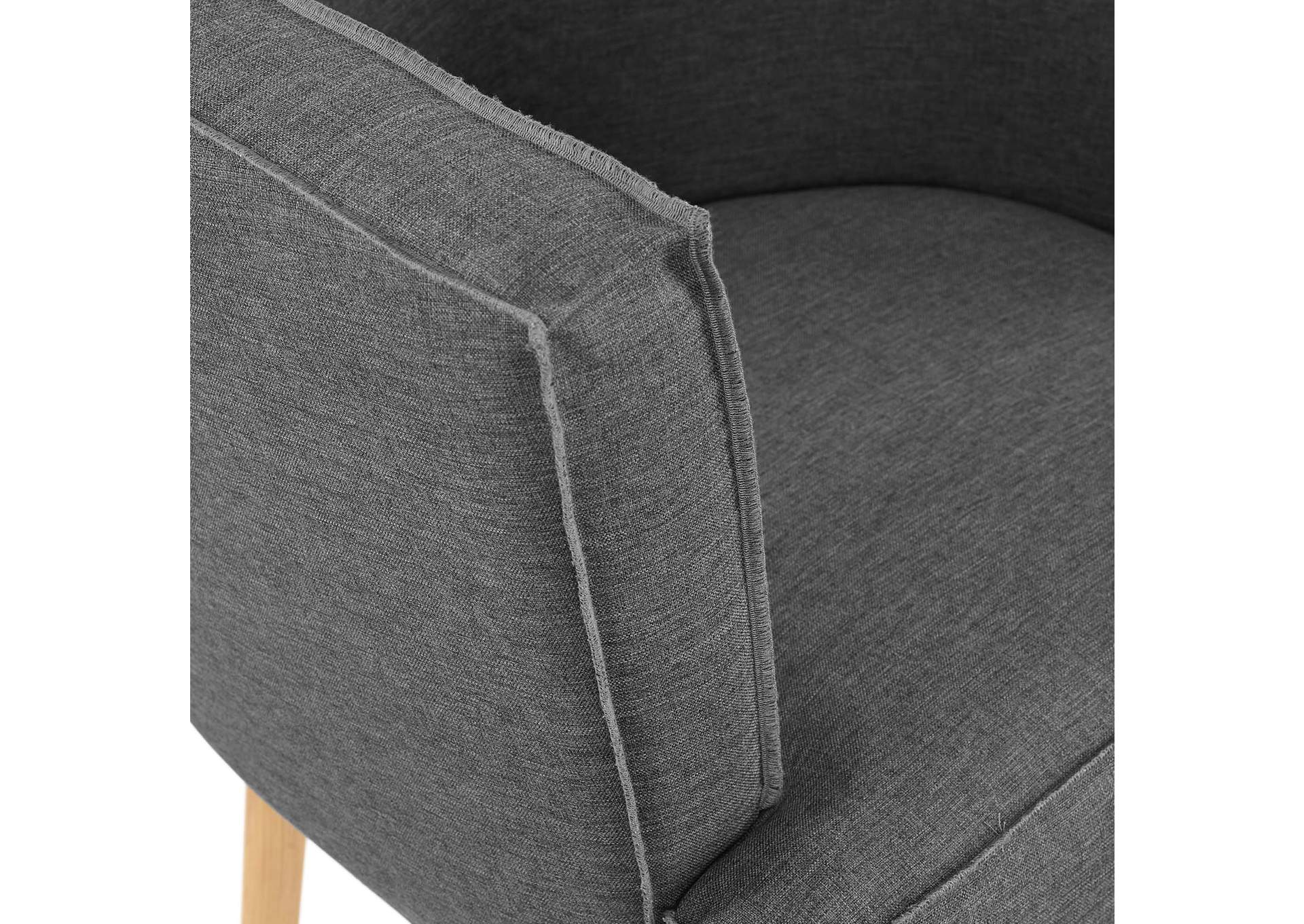 Gray Anders Accent Chair Upholstered Fabric [Set of 2],Modway
