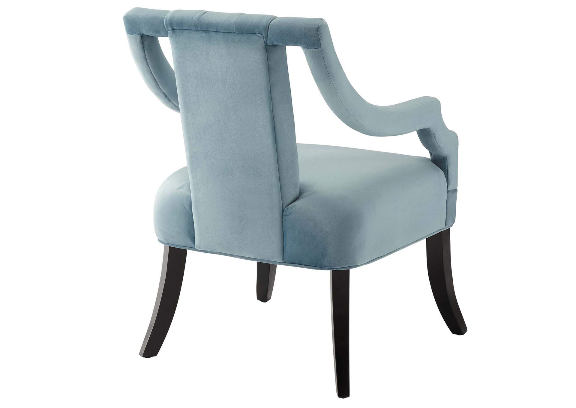 Light Blue Harken Accent Chair Performance Velvet [Set of 2],Modway