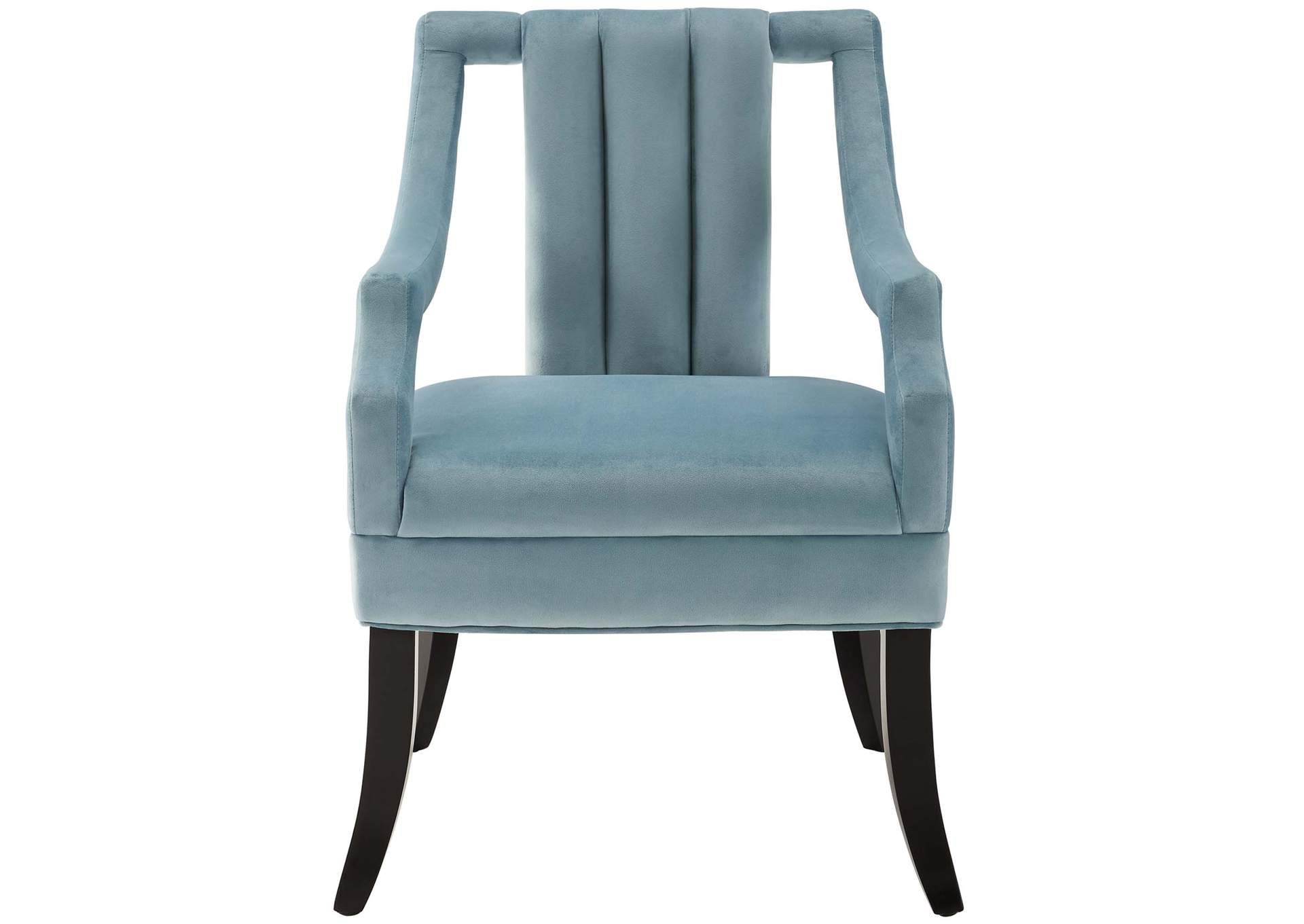 Light Blue Harken Accent Chair Performance Velvet [Set of 2],Modway