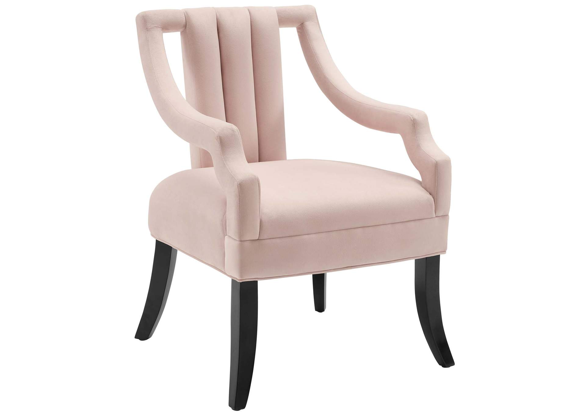 Pink Harken Accent Chair Performance Velvet [Set of 2],Modway