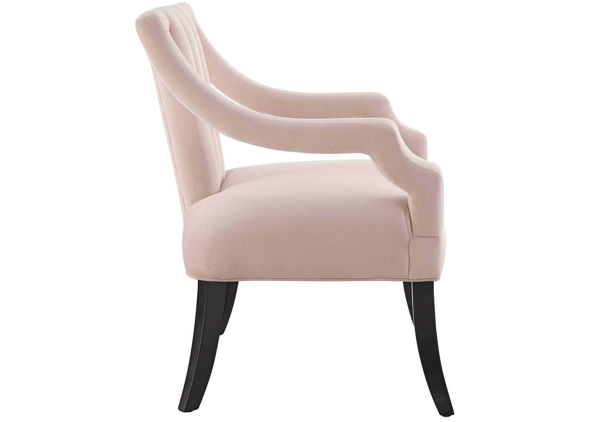 Pink Harken Accent Chair Performance Velvet [Set of 2],Modway