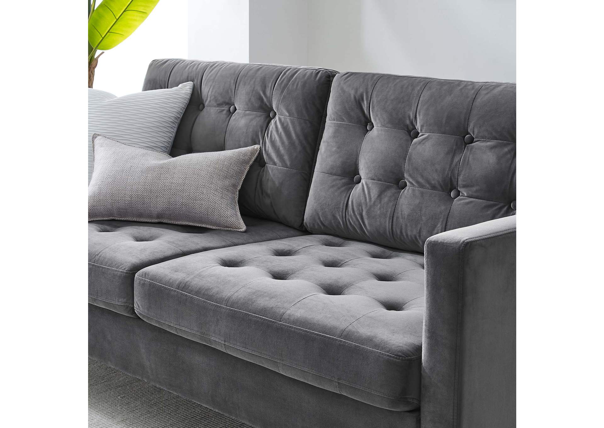 Exalt Tufted Performance Velvet Sofa,Modway
