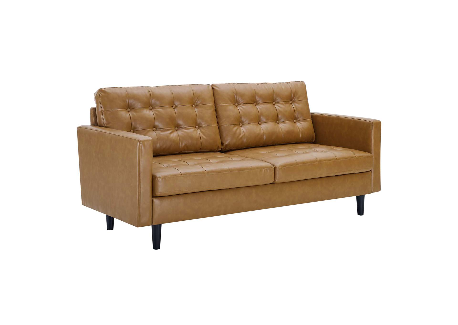 Exalt Tufted Vegan Leather Sofa,Modway