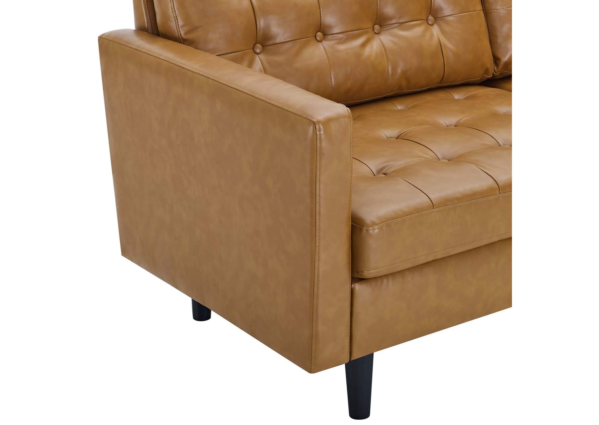 Exalt Tufted Vegan Leather Sofa,Modway