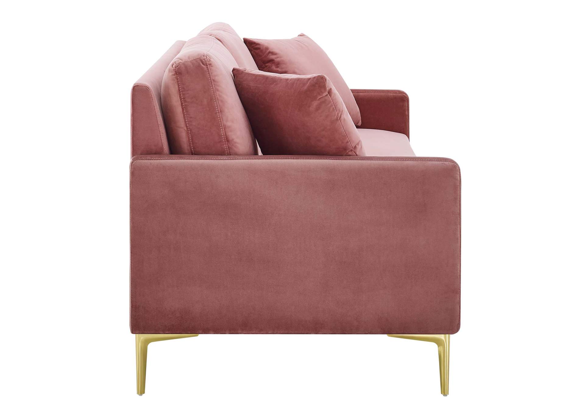 Dusty Rose Juliana Performance Velvet Sofa,Modway