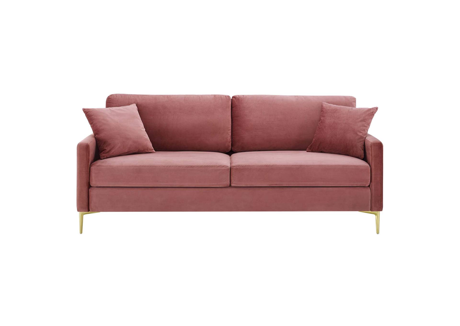 Dusty Rose Juliana Performance Velvet Sofa,Modway