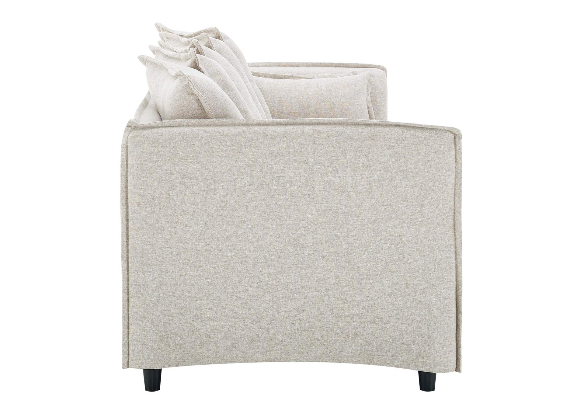 Beige Avalon Slipcover Fabric Sofa,Modway
