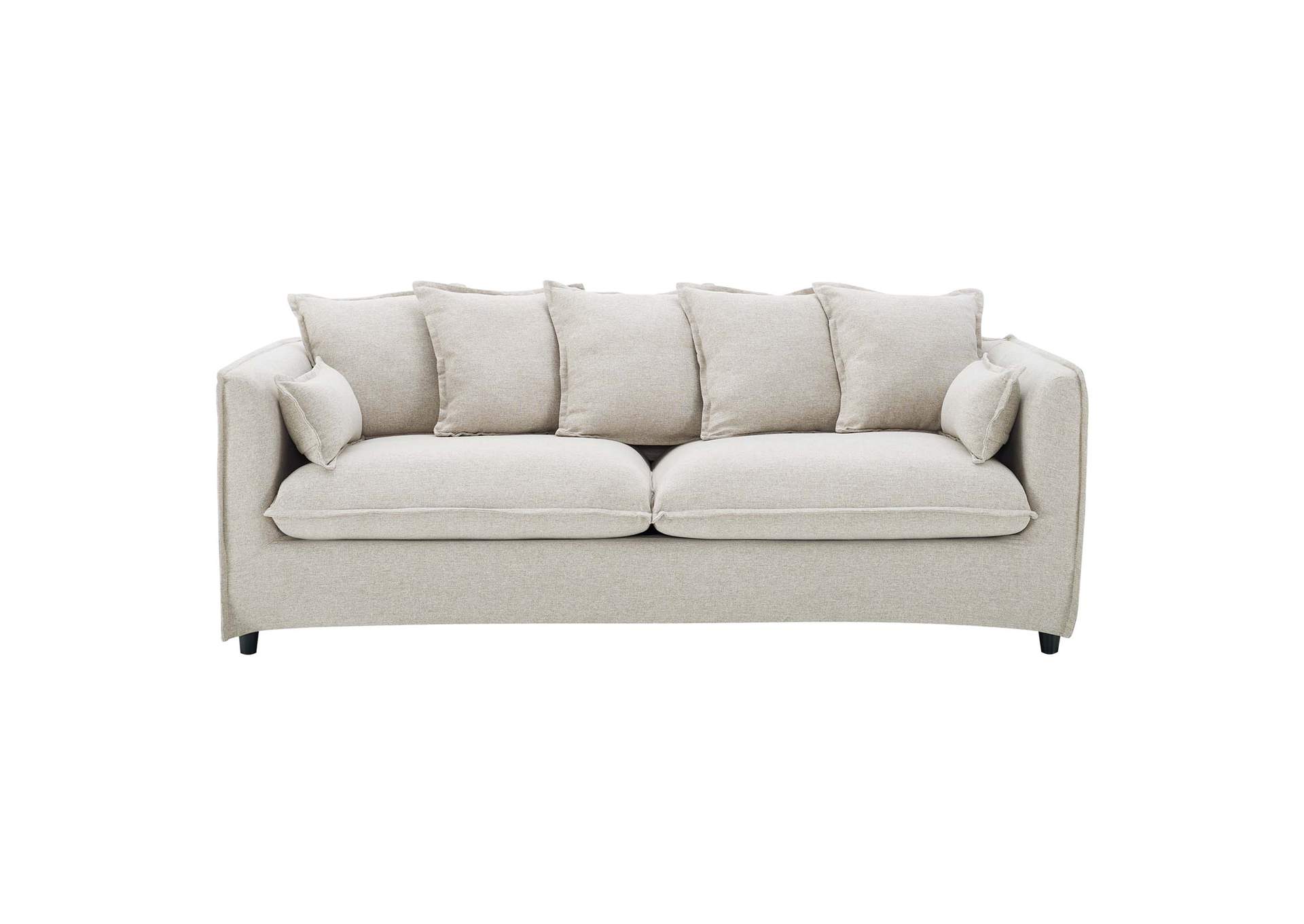Beige Avalon Slipcover Fabric Sofa,Modway