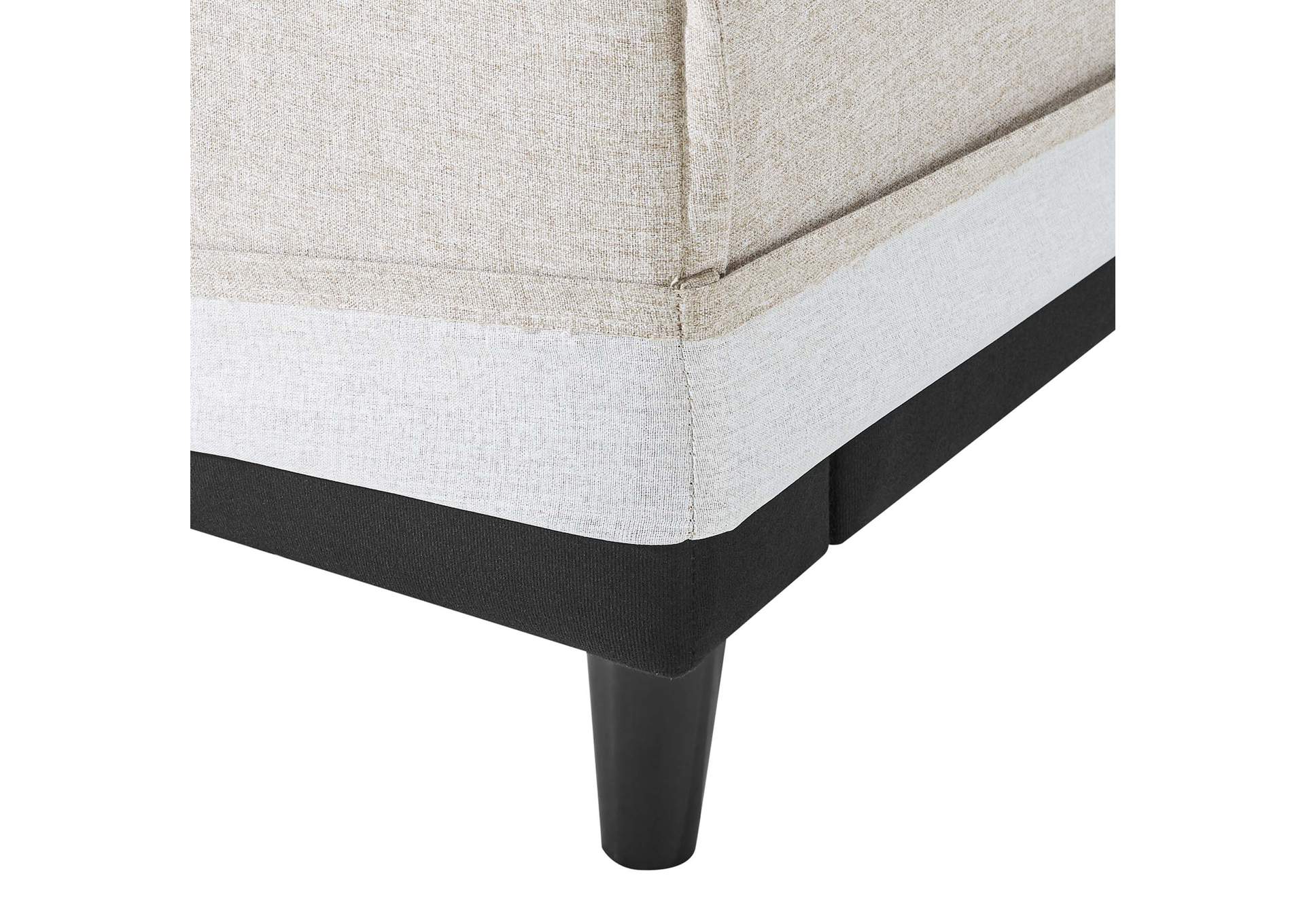 Beige Avalon Slipcover Fabric Sofa,Modway