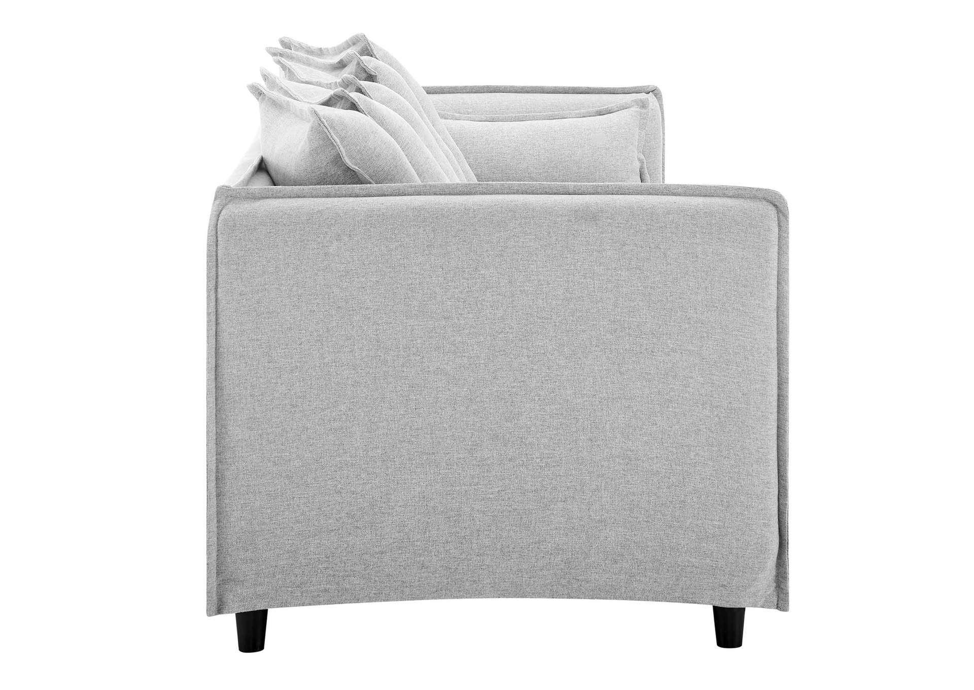 Light Gray Avalon Slipcover Fabric Sofa,Modway