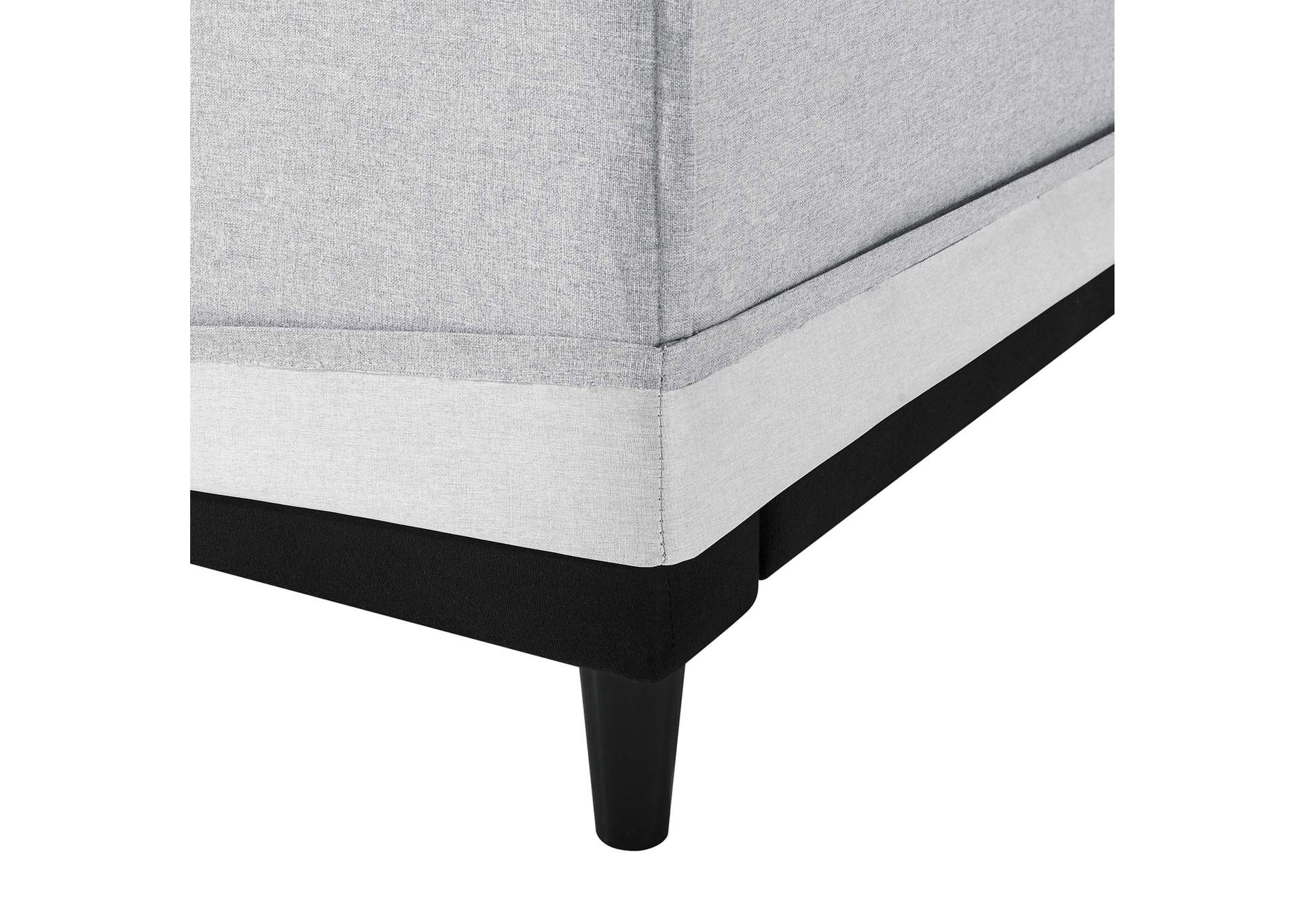 Light Gray Avalon Slipcover Fabric Sofa,Modway