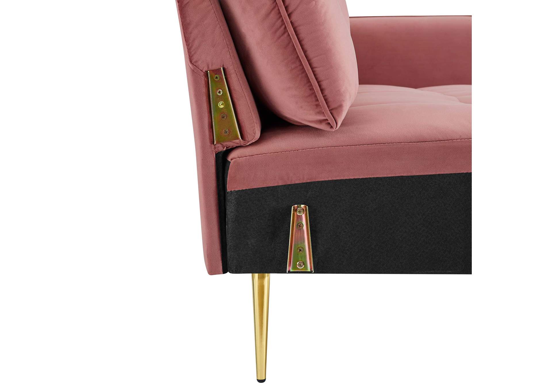 Dusty Rose Cameron Tufted Performance Velvet Sofa,Modway