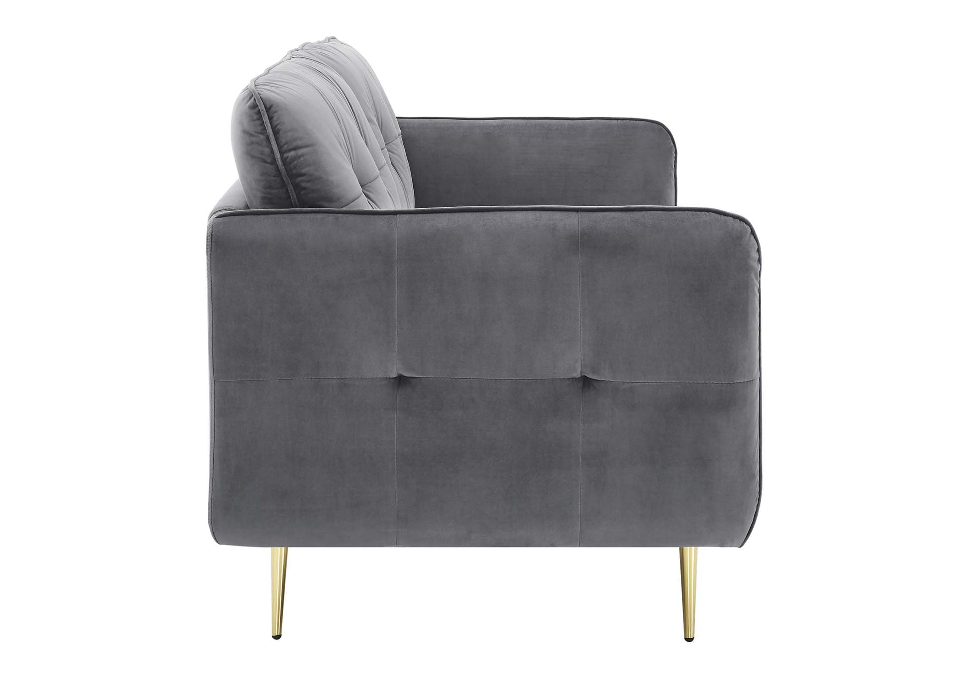 Gray Cameron Tufted Performance Velvet Sofa,Modway