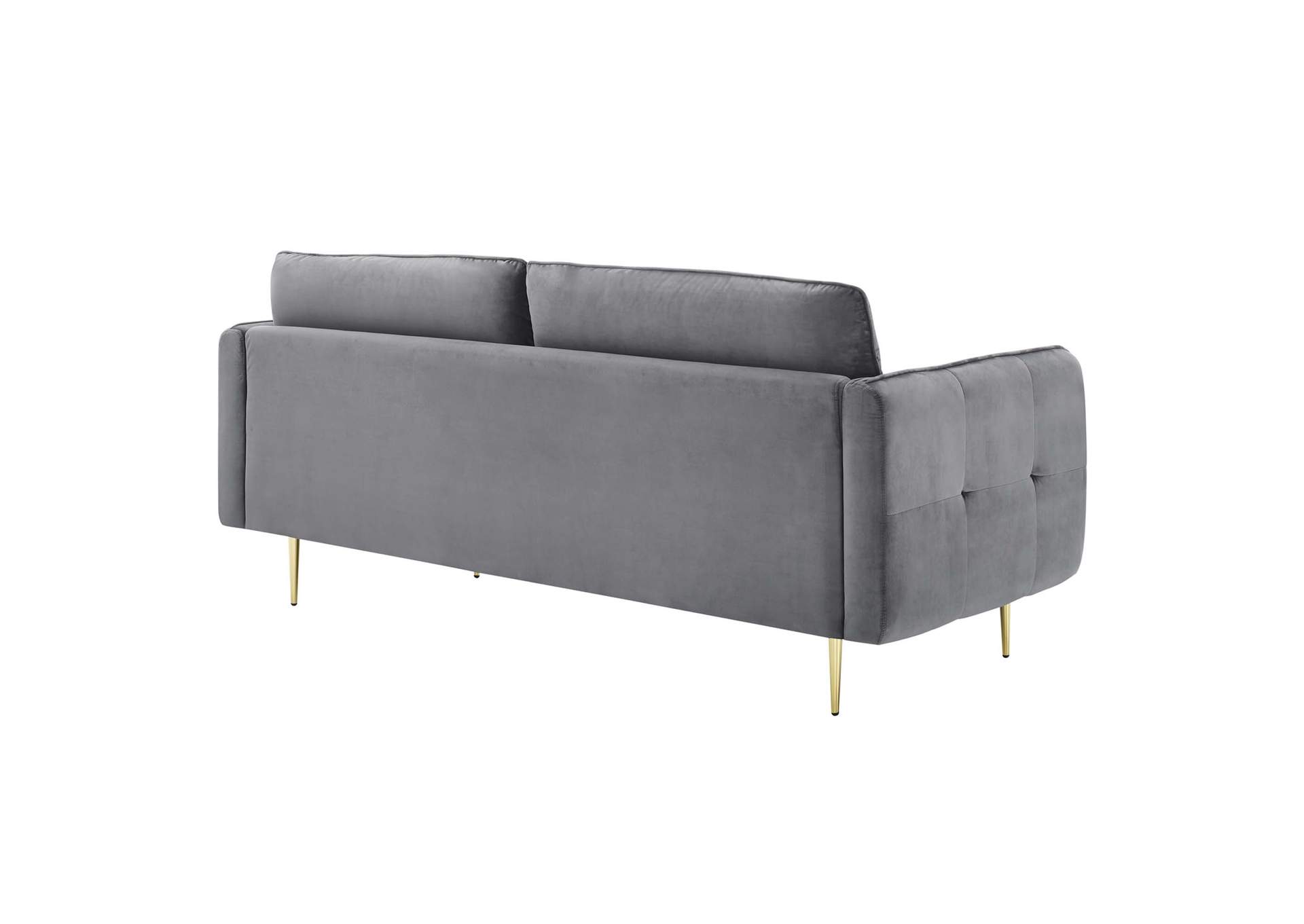 Gray Cameron Tufted Performance Velvet Sofa,Modway
