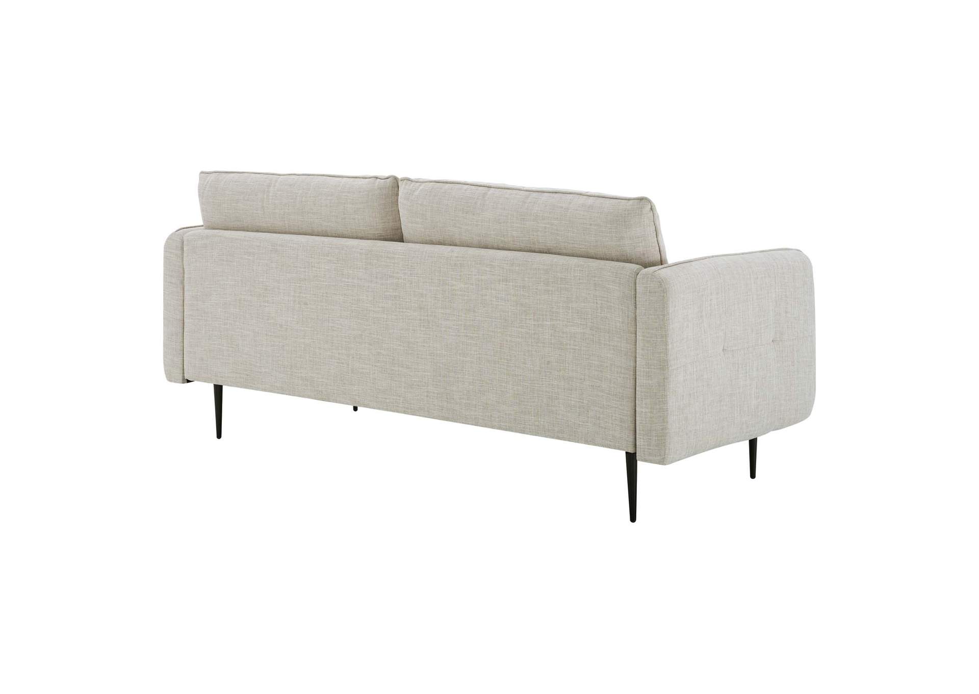 Beige Cameron Tufted Fabric Sofa,Modway