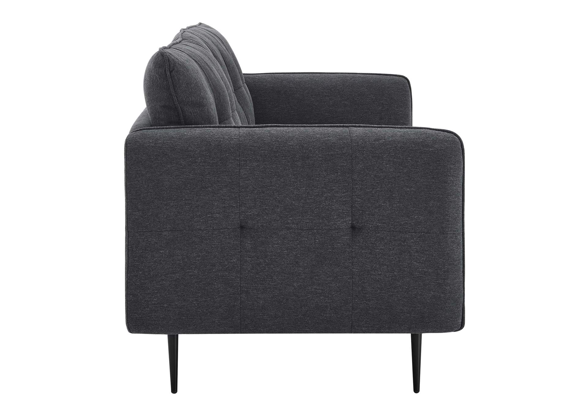 Charcoal Cameron Tufted Fabric Sofa,Modway