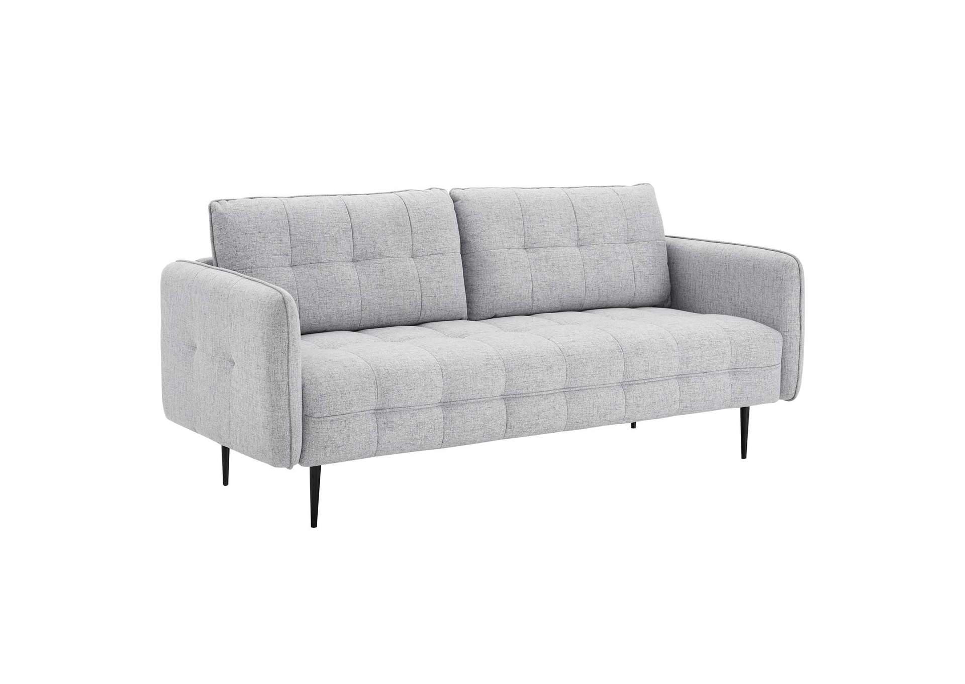 Light Gray Cameron Tufted Fabric Sofa,Modway