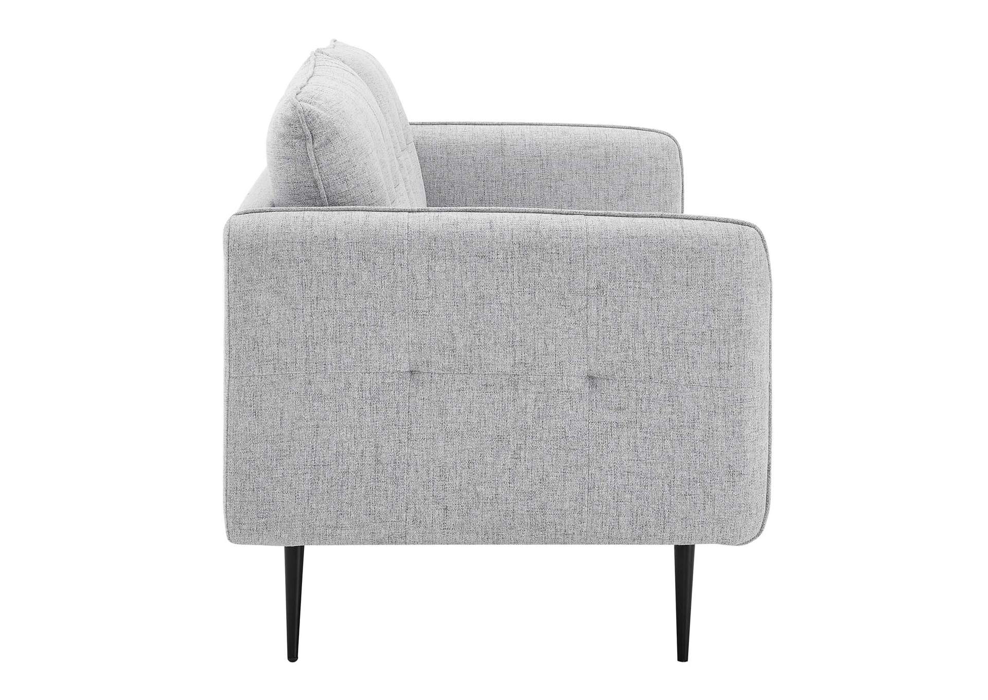 Light Gray Cameron Tufted Fabric Sofa,Modway
