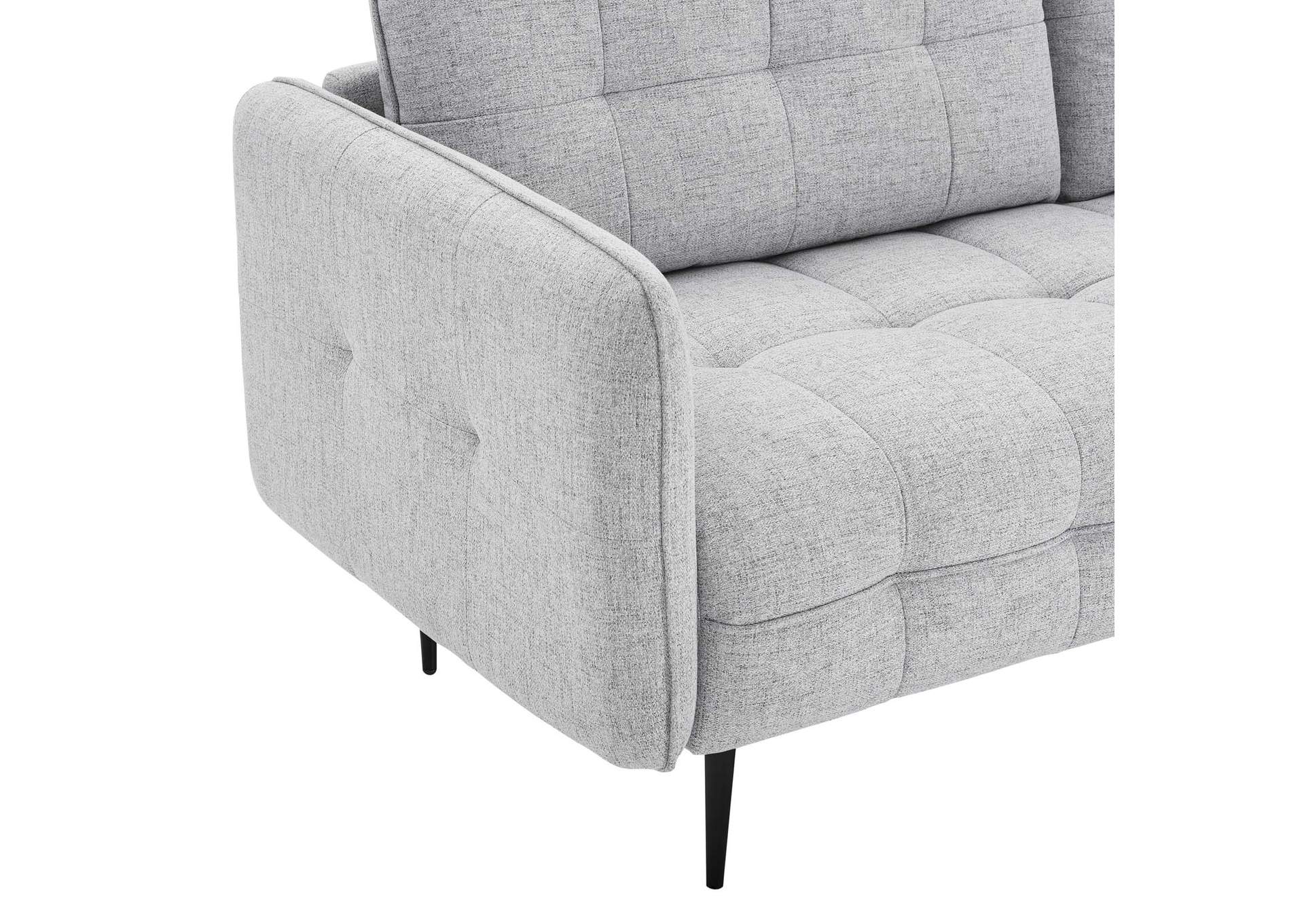 Light Gray Cameron Tufted Fabric Sofa,Modway