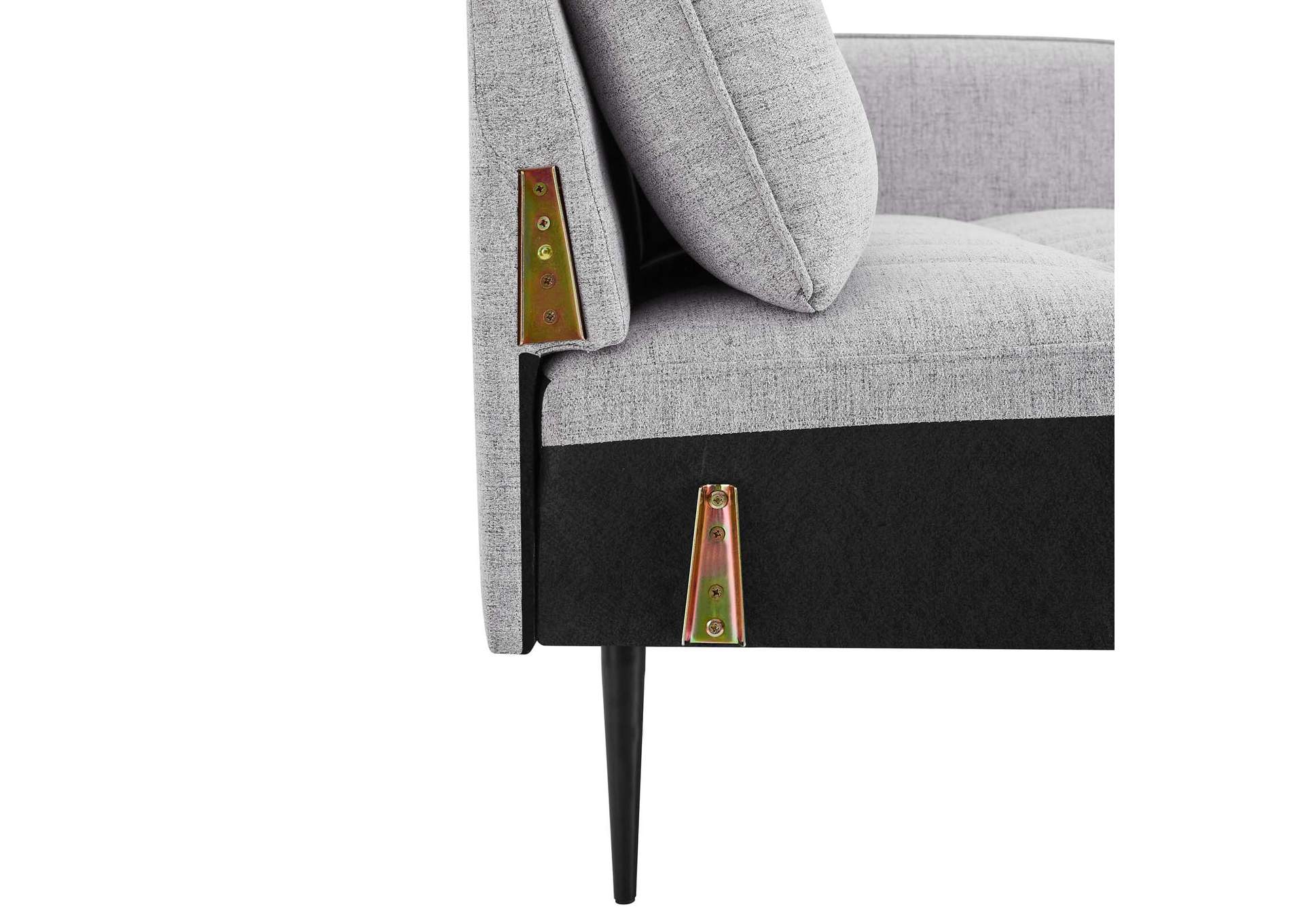 Light Gray Cameron Tufted Fabric Sofa,Modway