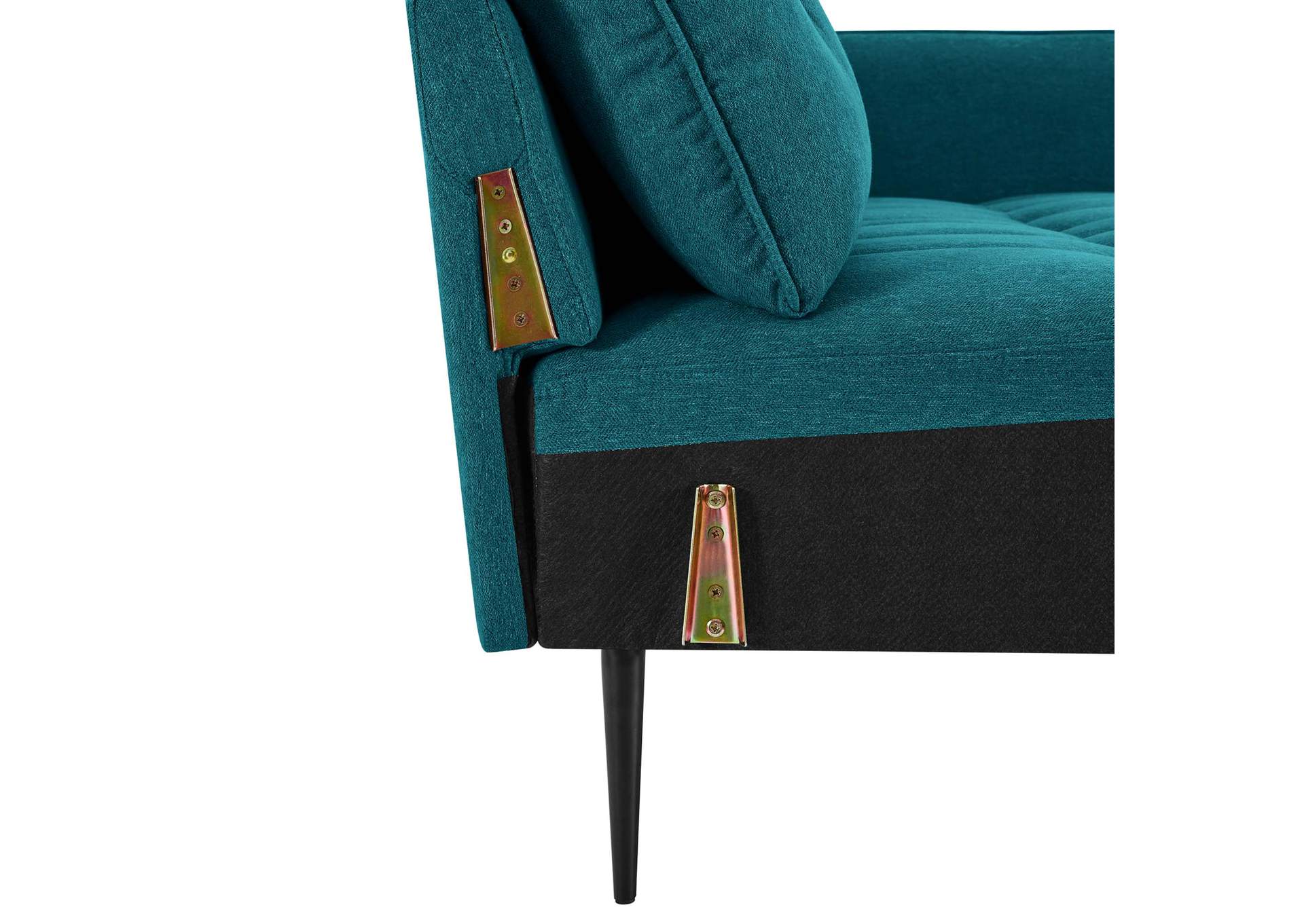 Teal Cameron Tufted Fabric Sofa,Modway
