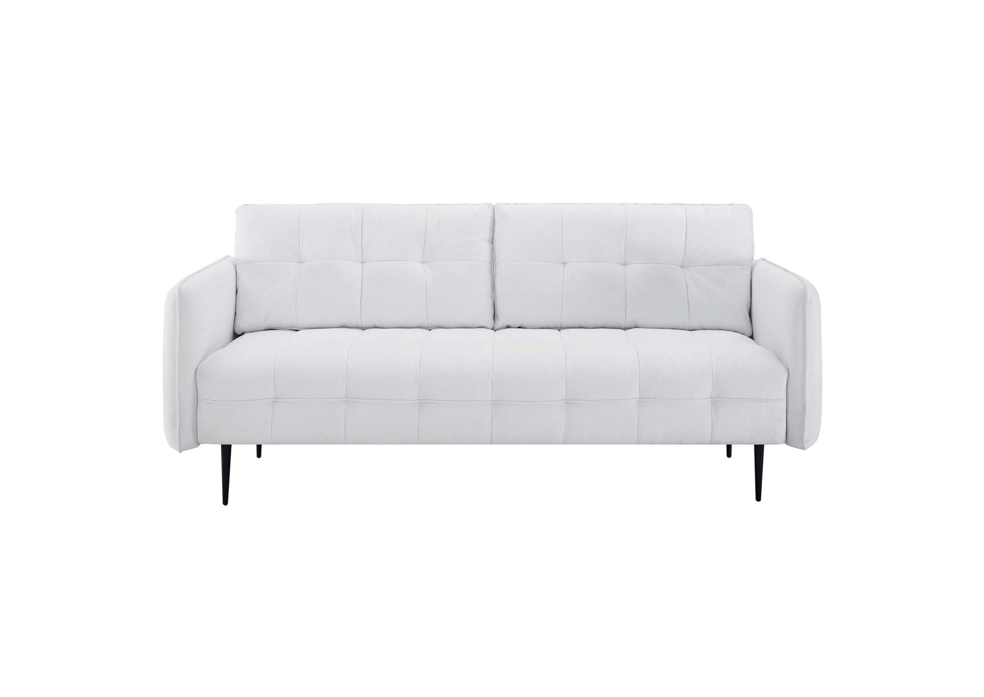 White Cameron Tufted Fabric Sofa,Modway