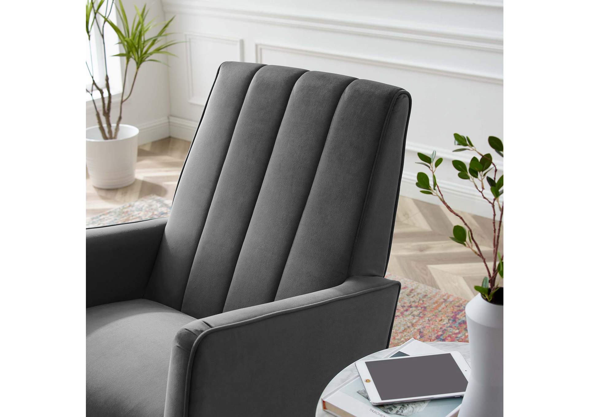 Sway Performance Velvet Rocking Chair,Modway