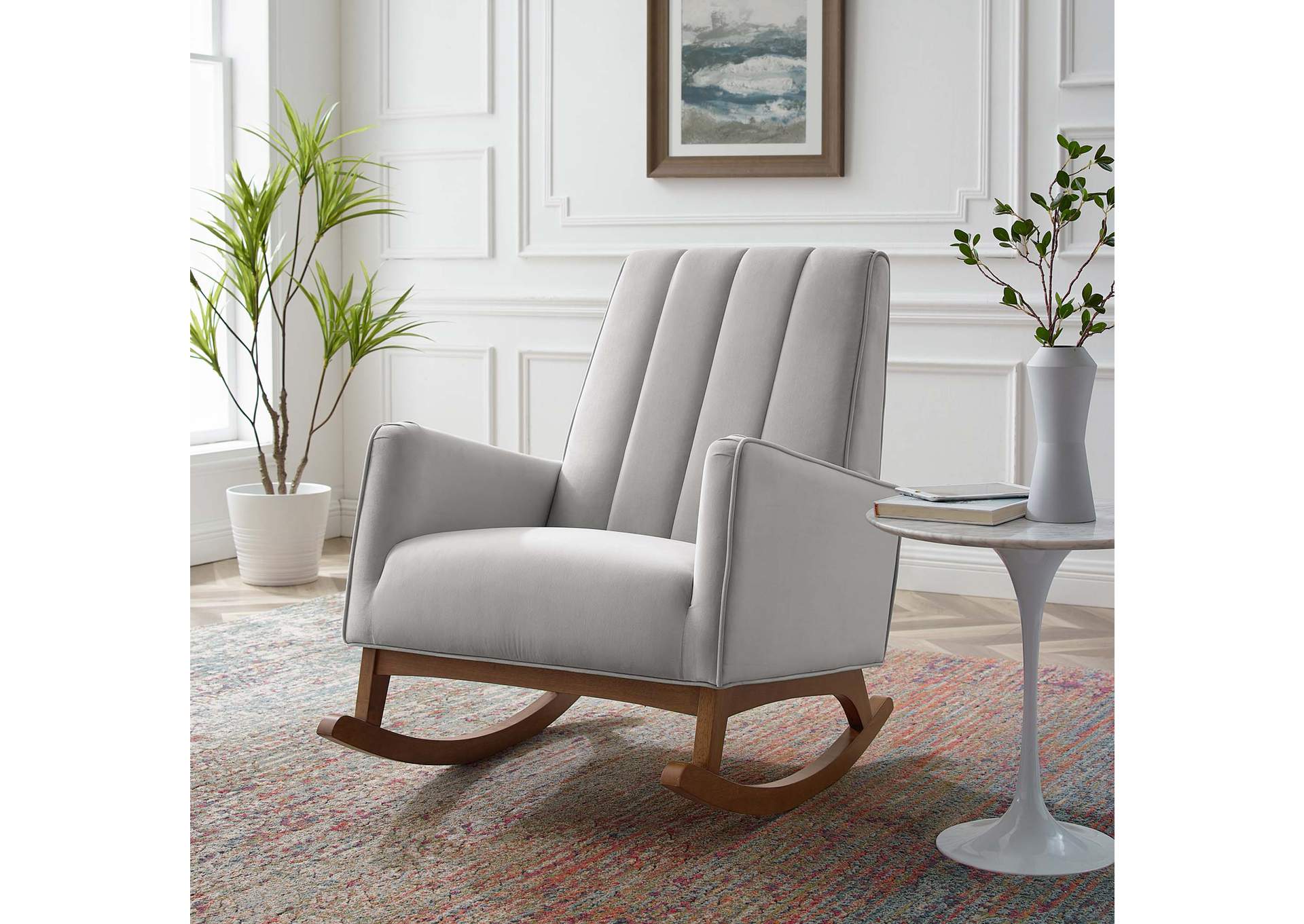 Sway Performance Velvet Rocking Chair,Modway