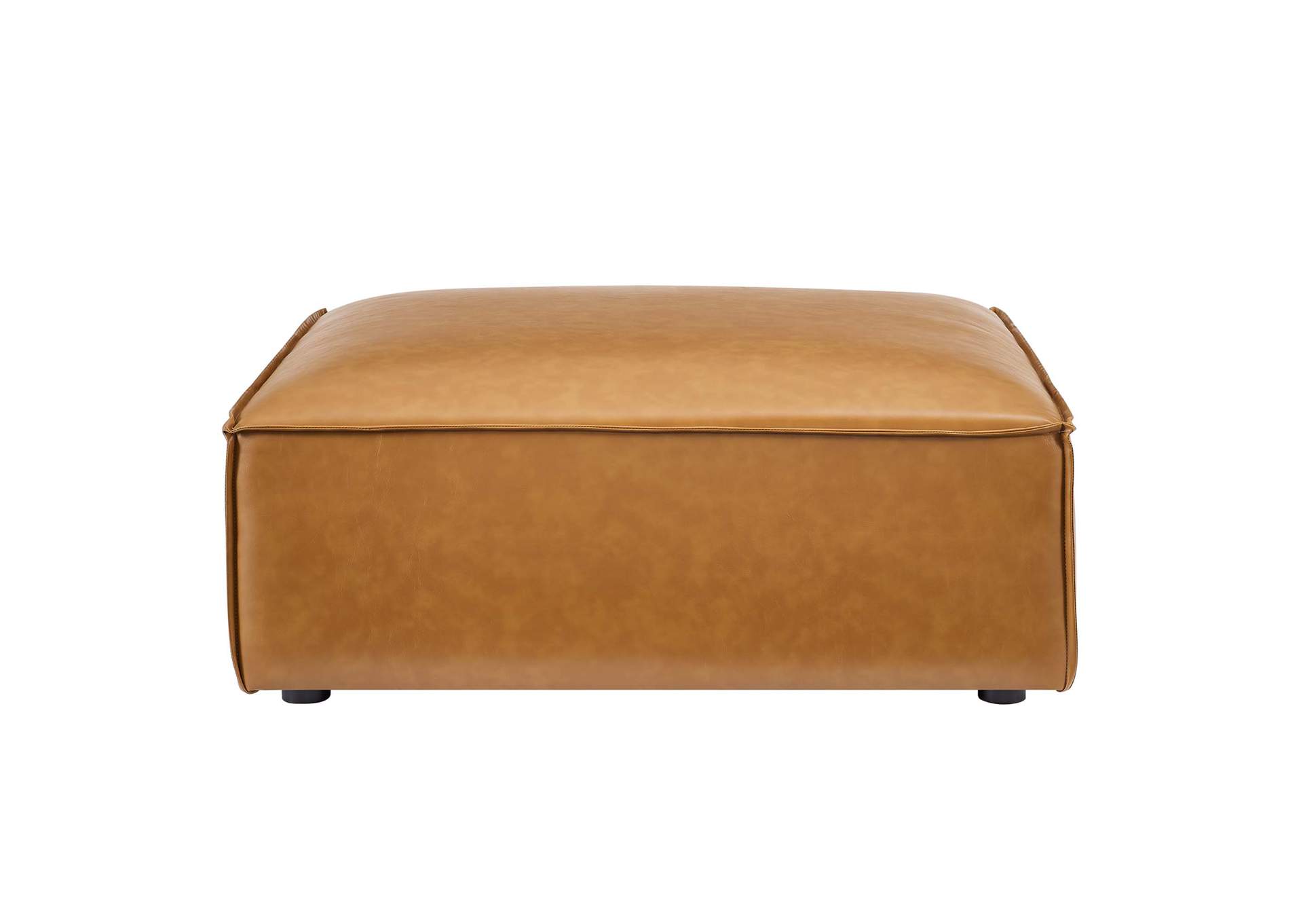 Tan Restore Vegan Leather Ottoman,Modway
