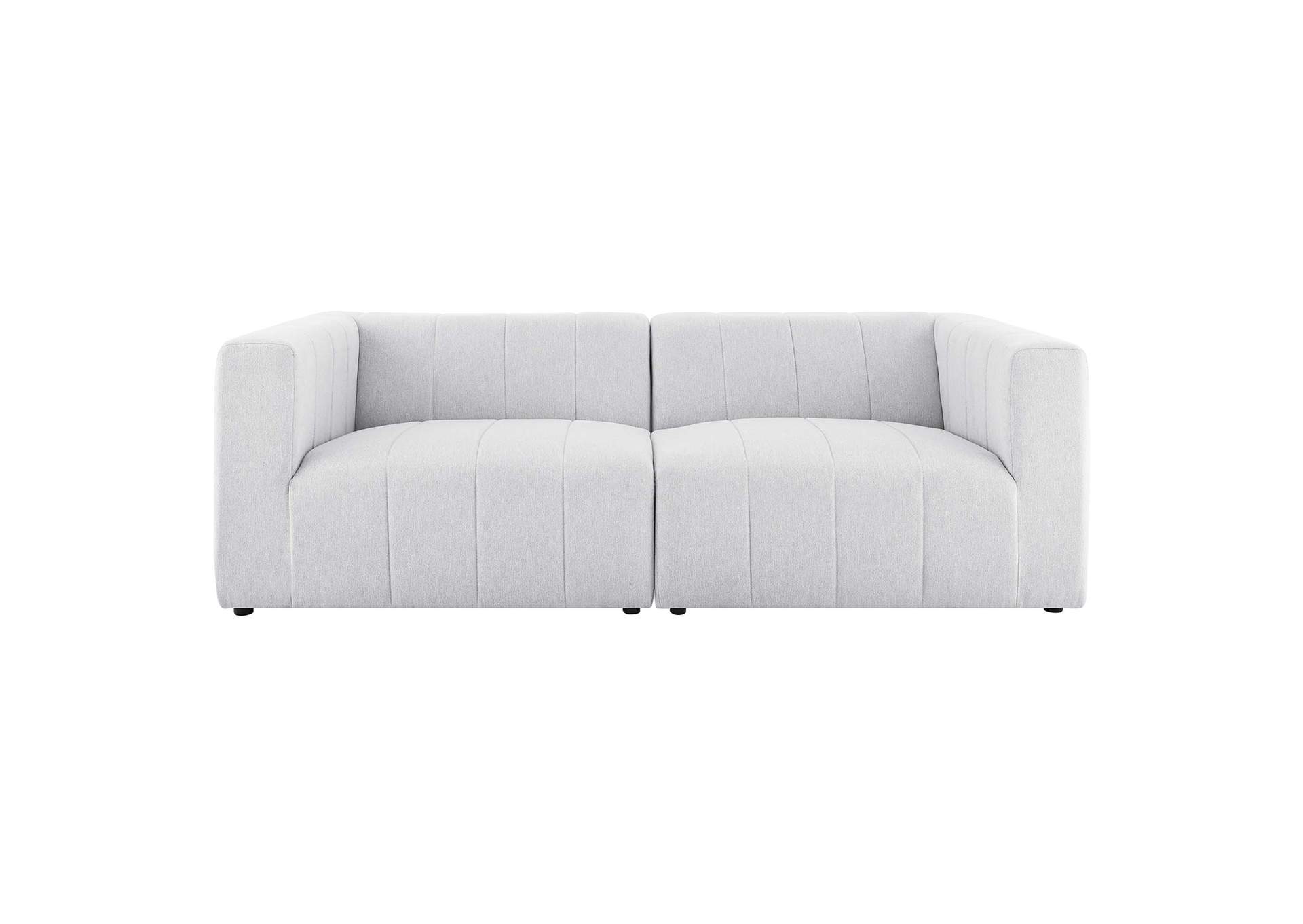 Ivory Bartlett Upholstered Fabric 2-Piece Loveseat,Modway