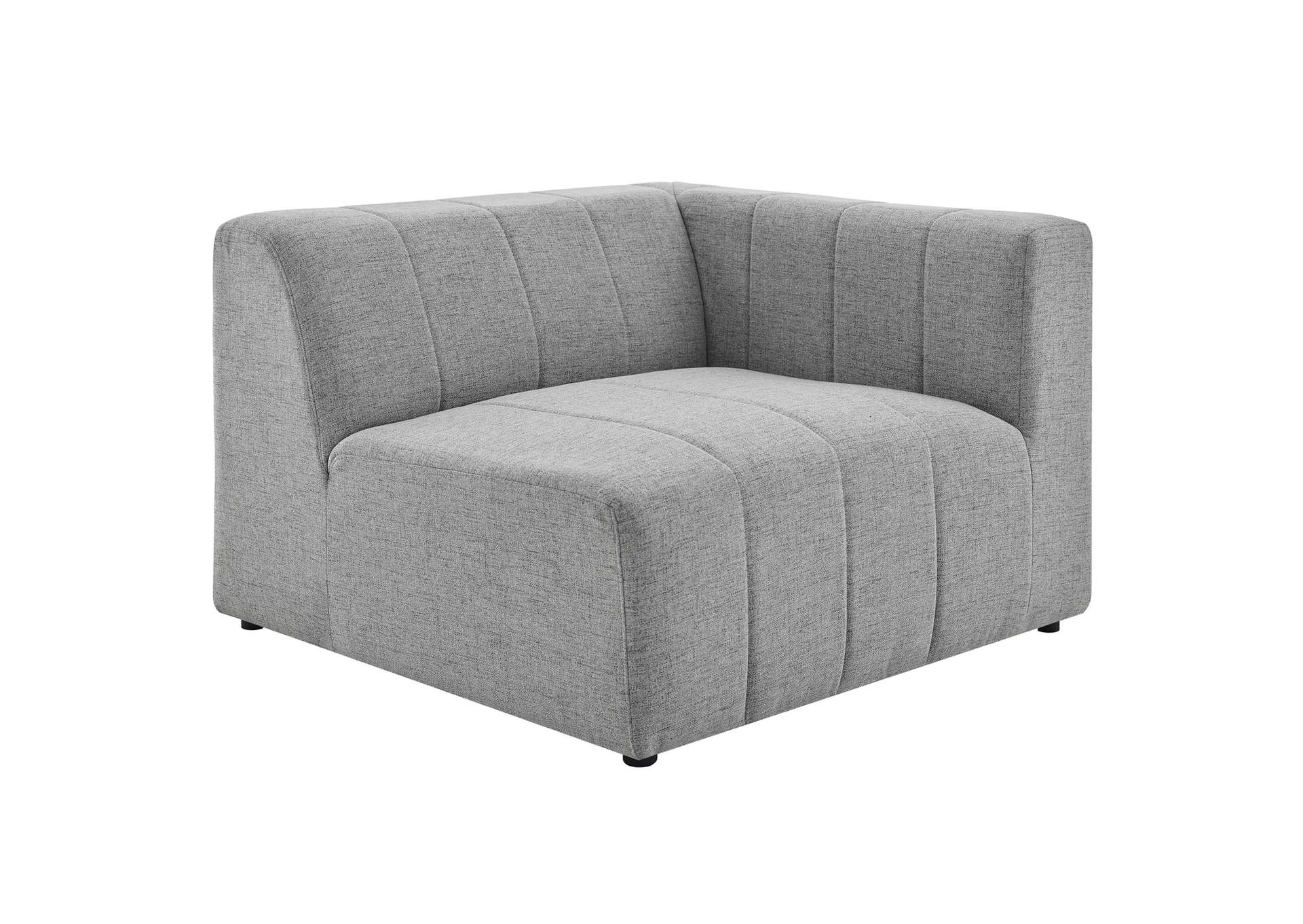 Light Gray Bartlett Upholstered Fabric 2-Piece Loveseat,Modway