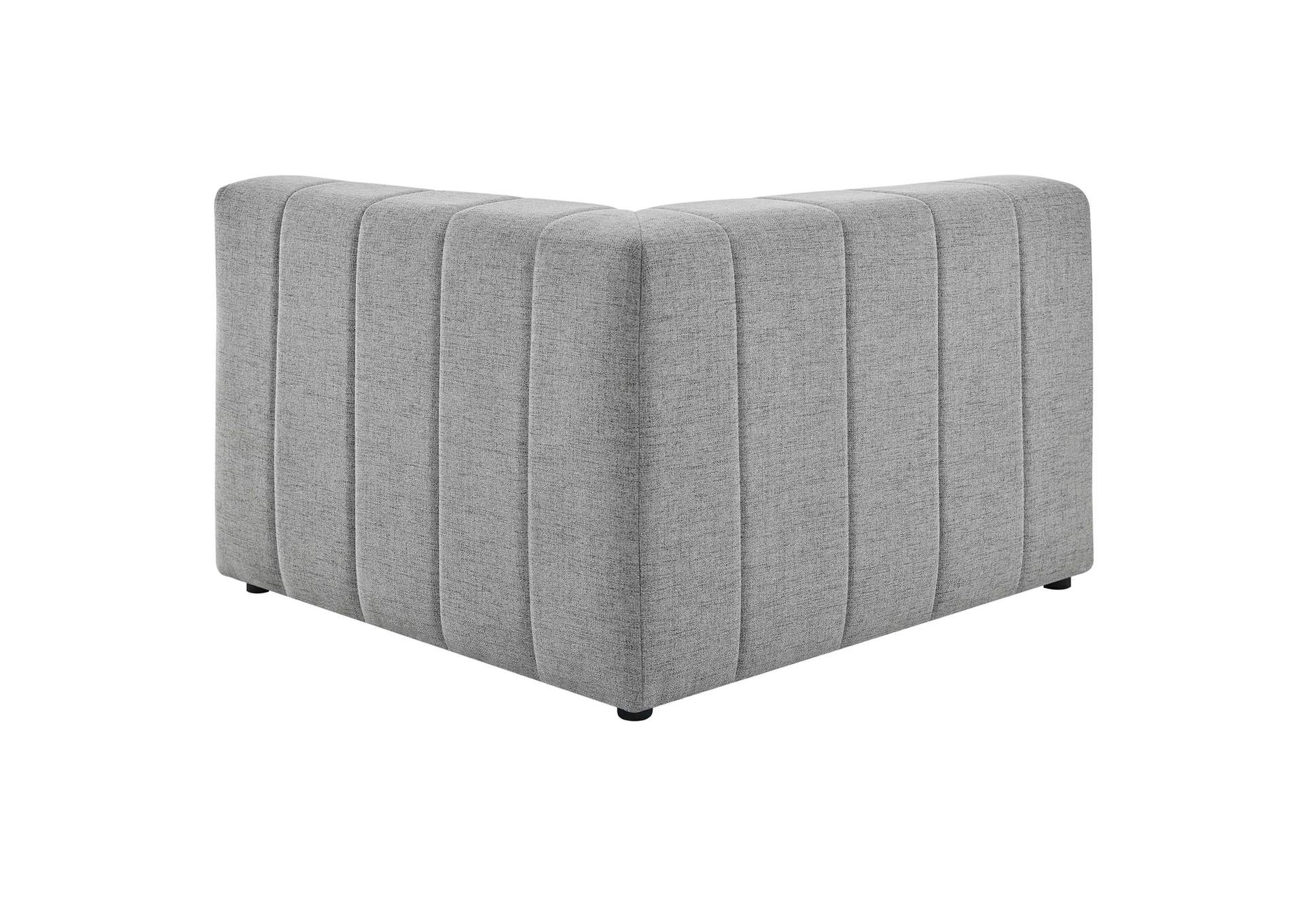 Light Gray Bartlett Upholstered Fabric 2-Piece Loveseat,Modway