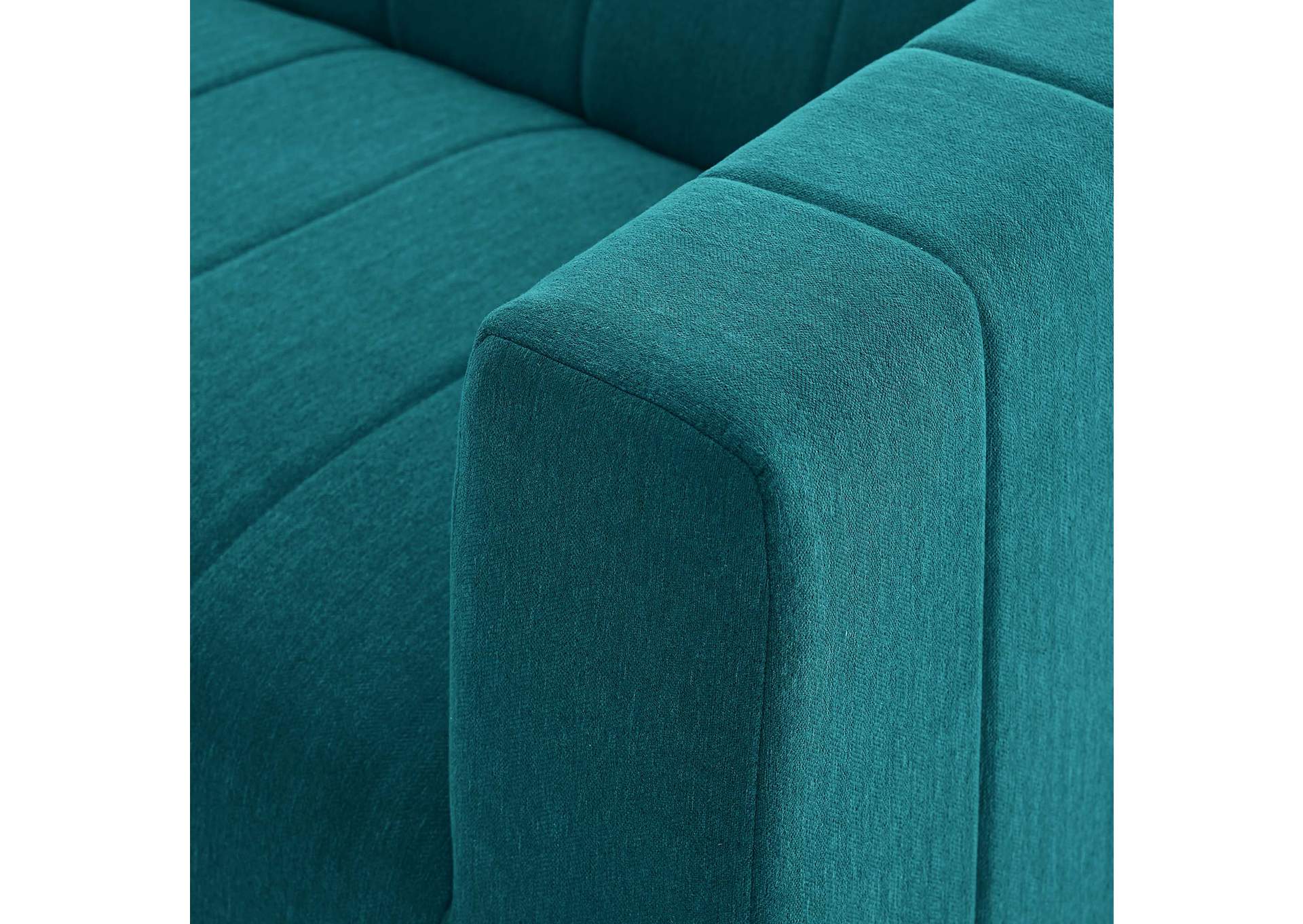 Teal Bartlett Upholstered Fabric 2-Piece Loveseat,Modway