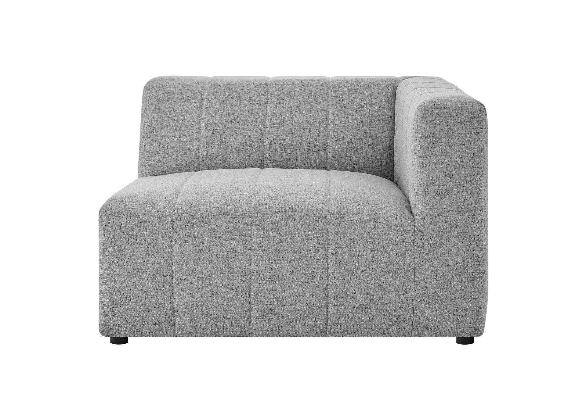 Light Gray Bartlett Upholstered Fabric 3-Piece Sofa,Modway