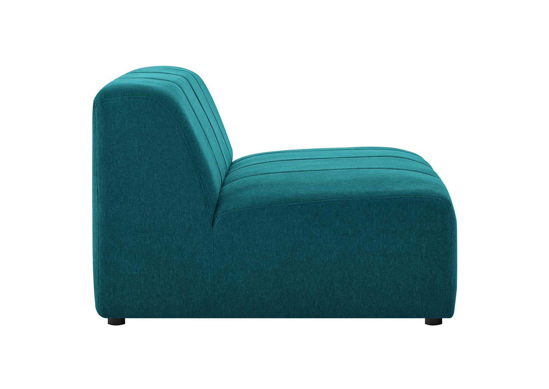Teal Bartlett Upholstered Fabric 3-Piece Sofa,Modway