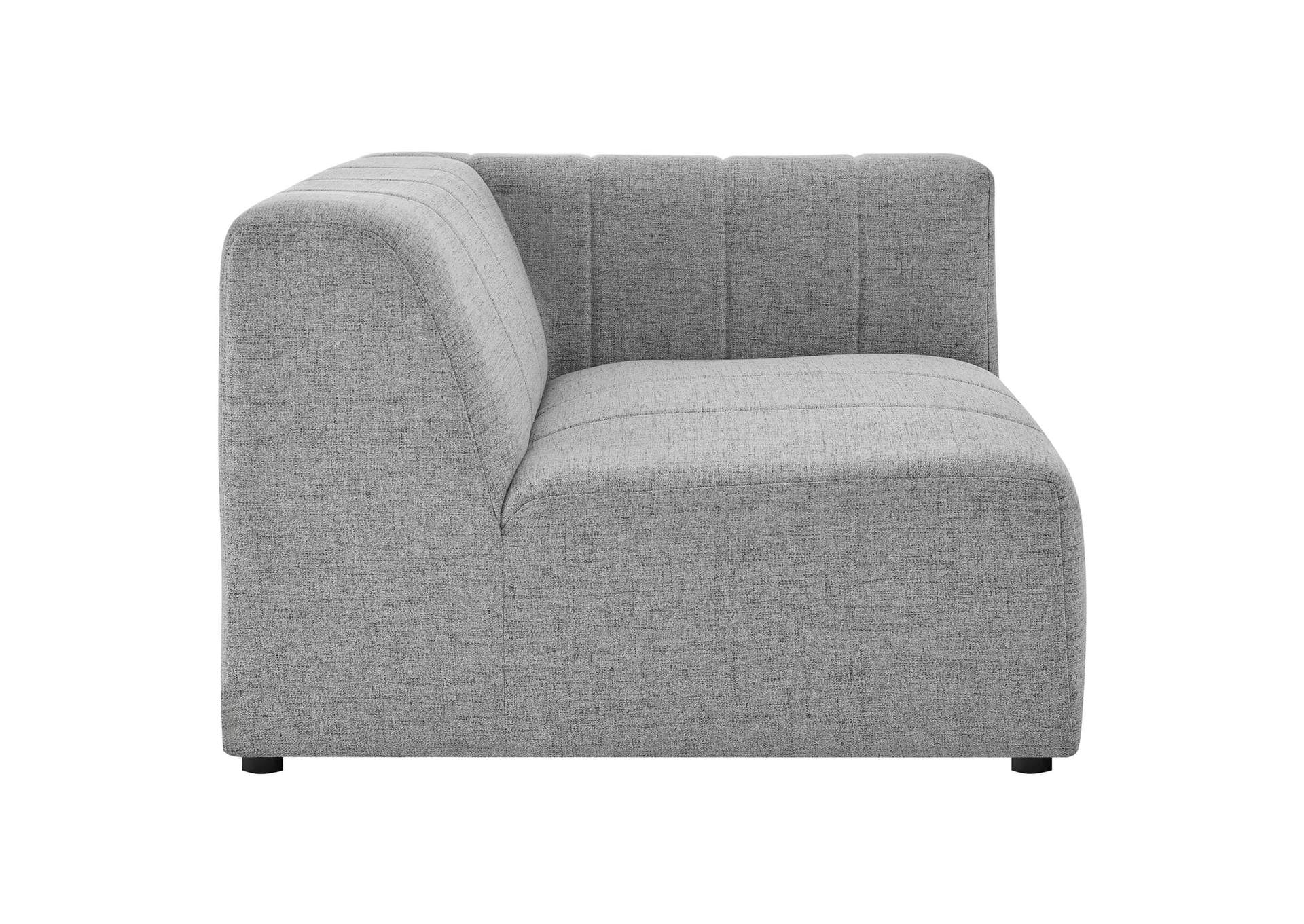 Light Gray Bartlett Upholstered Fabric 4-Piece Sectional Sofa,Modway