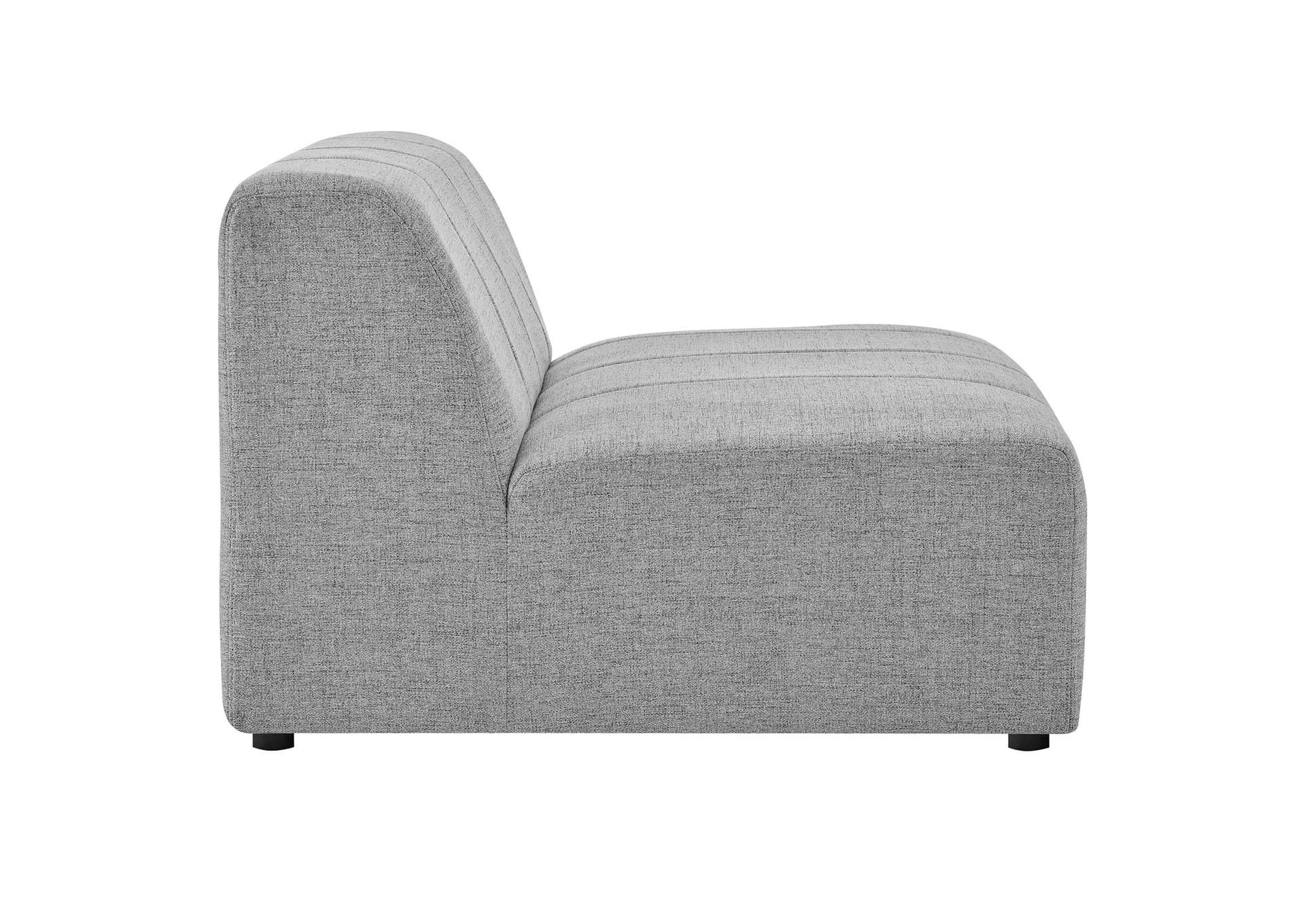 Light Gray Bartlett Upholstered Fabric 4-Piece Sectional Sofa,Modway