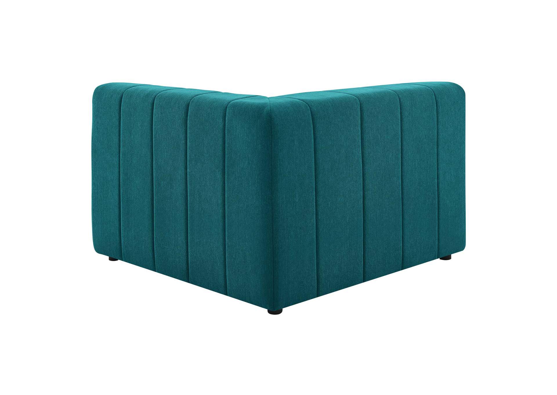 Teal Bartlett Upholstered Fabric 5-Piece Sectional Sofa,Modway