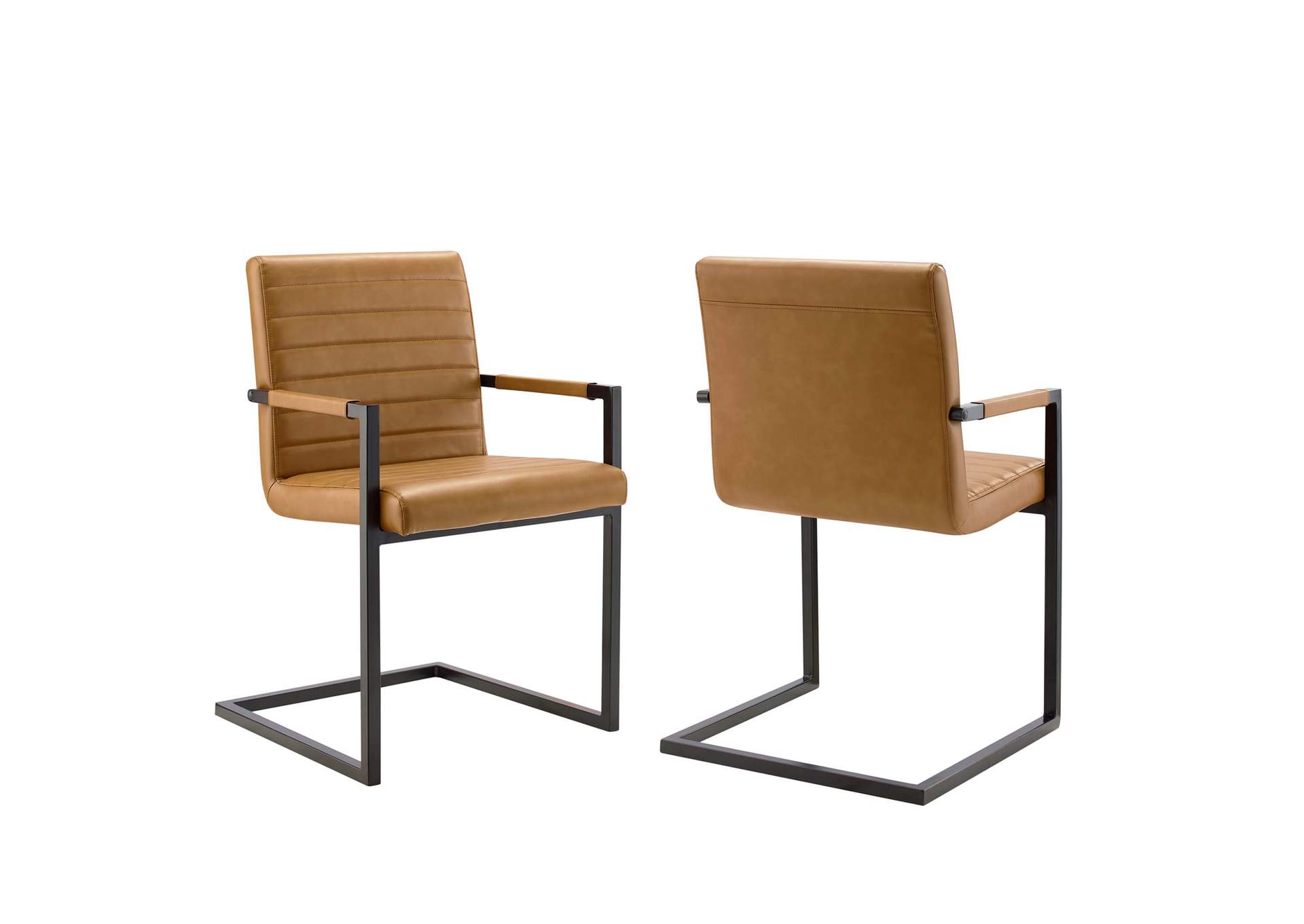 Savoy Vegan Leather Dining Chairs - Set of 2,Modway