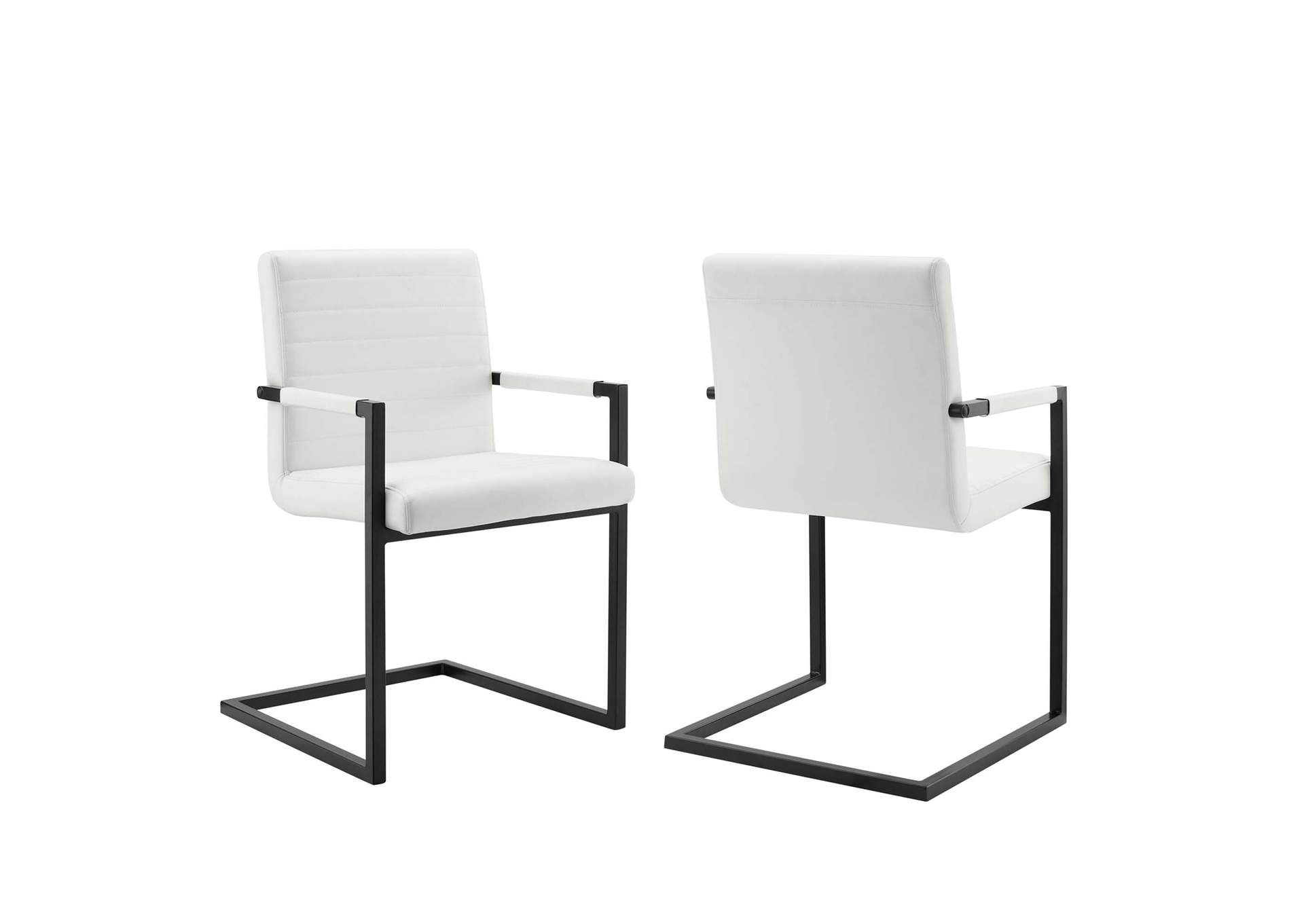 Savoy Vegan Leather Dining Chairs - Set of 2,Modway