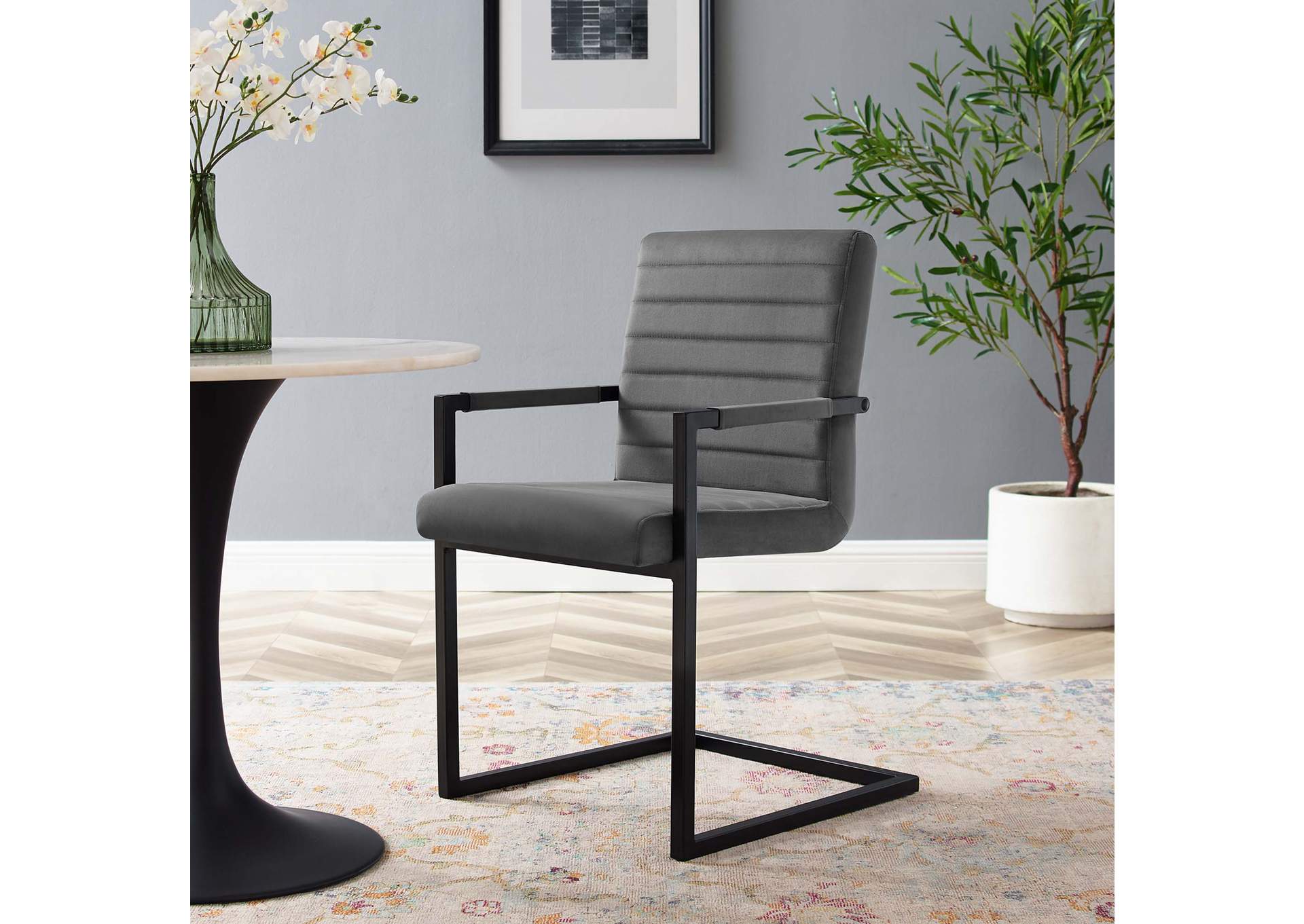 Savoy Performance Velvet Dining Chairs - Set of 2,Modway