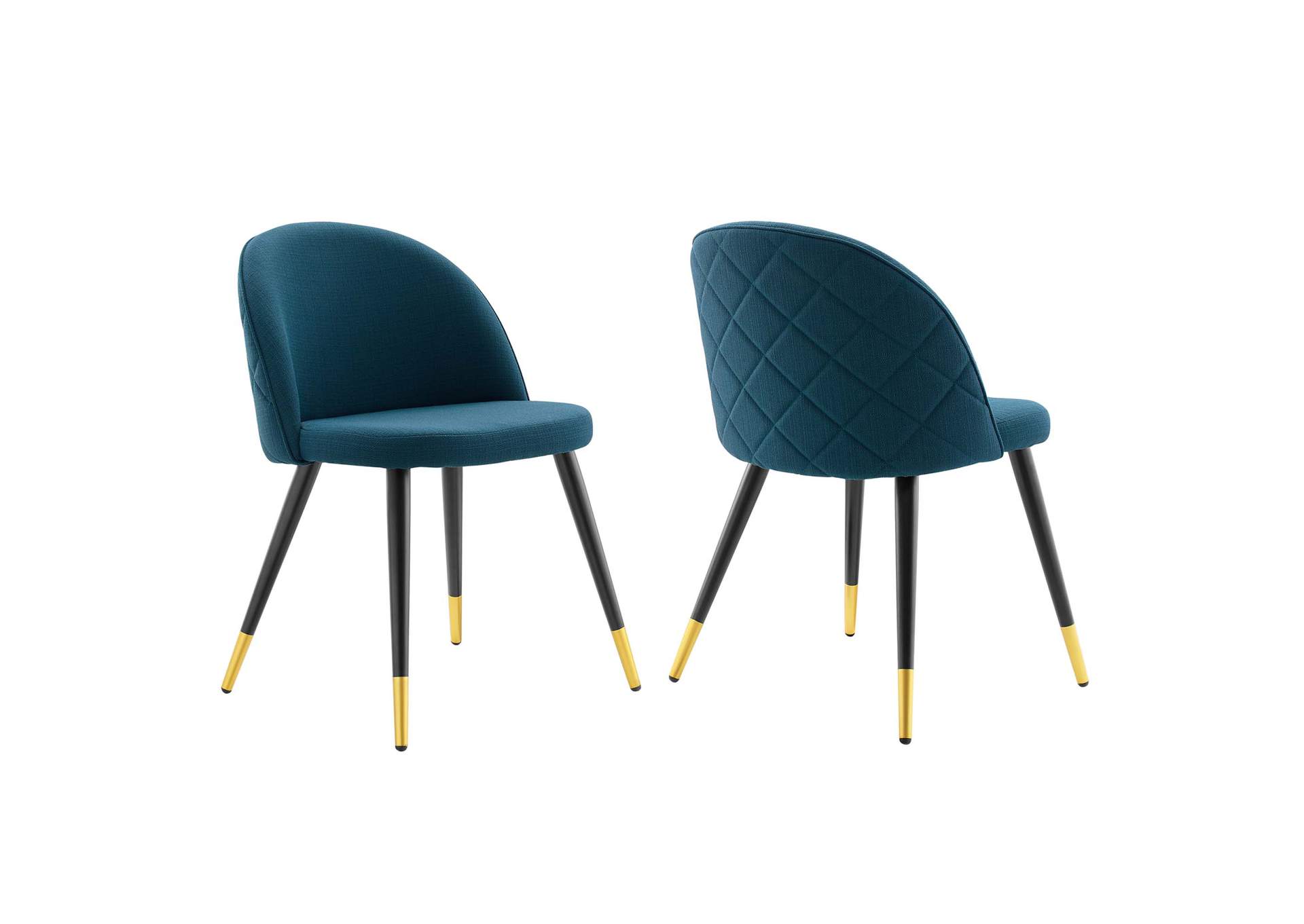 Cordial Upholstered Fabric Dining Chairs - Set of 2,Modway