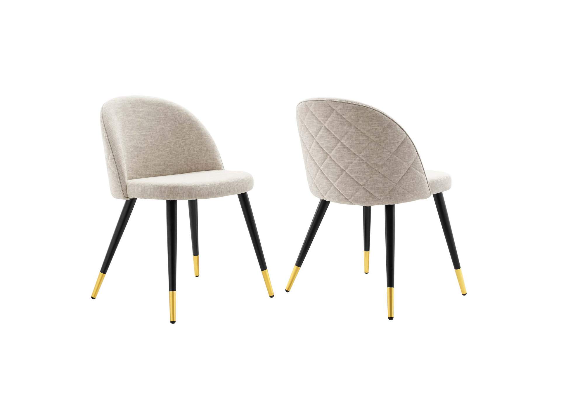 Cordial Upholstered Fabric Dining Chairs - Set of 2,Modway