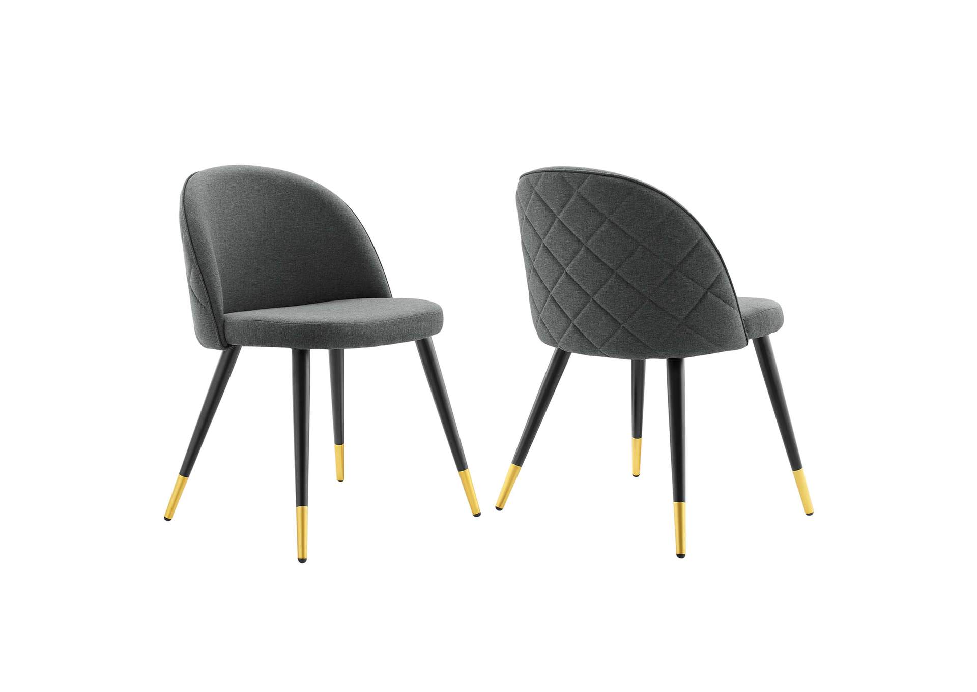 Cordial Upholstered Fabric Dining Chairs - Set of 2,Modway