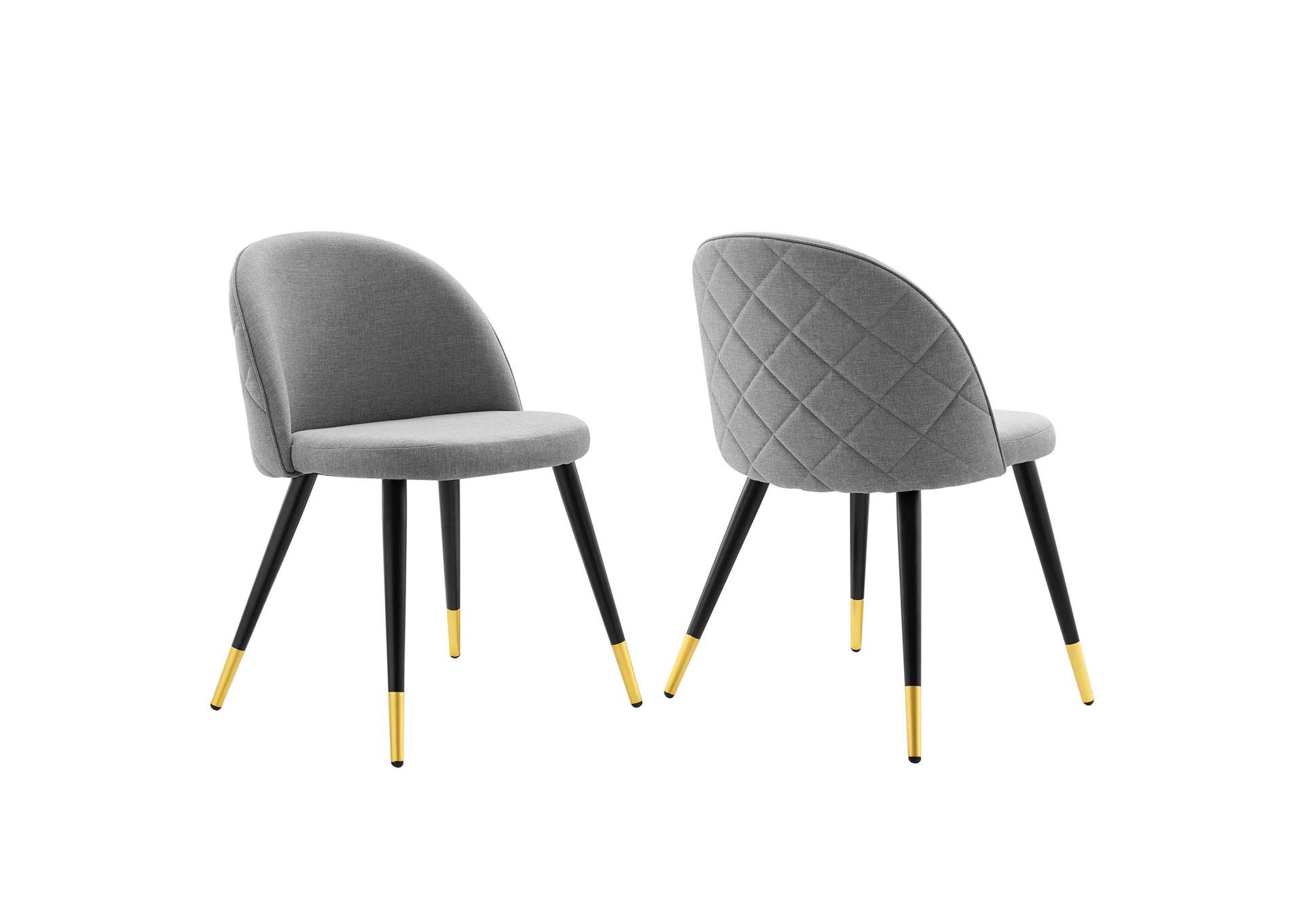 Cordial Upholstered Fabric Dining Chairs - Set of 2,Modway