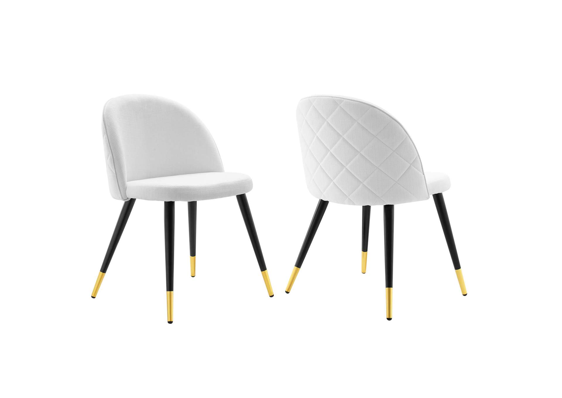 Cordial Upholstered Fabric Dining Chairs - Set of 2,Modway