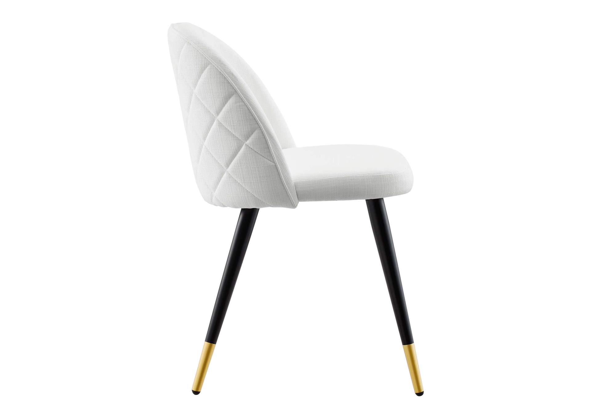 Cordial Upholstered Fabric Dining Chairs - Set of 2,Modway