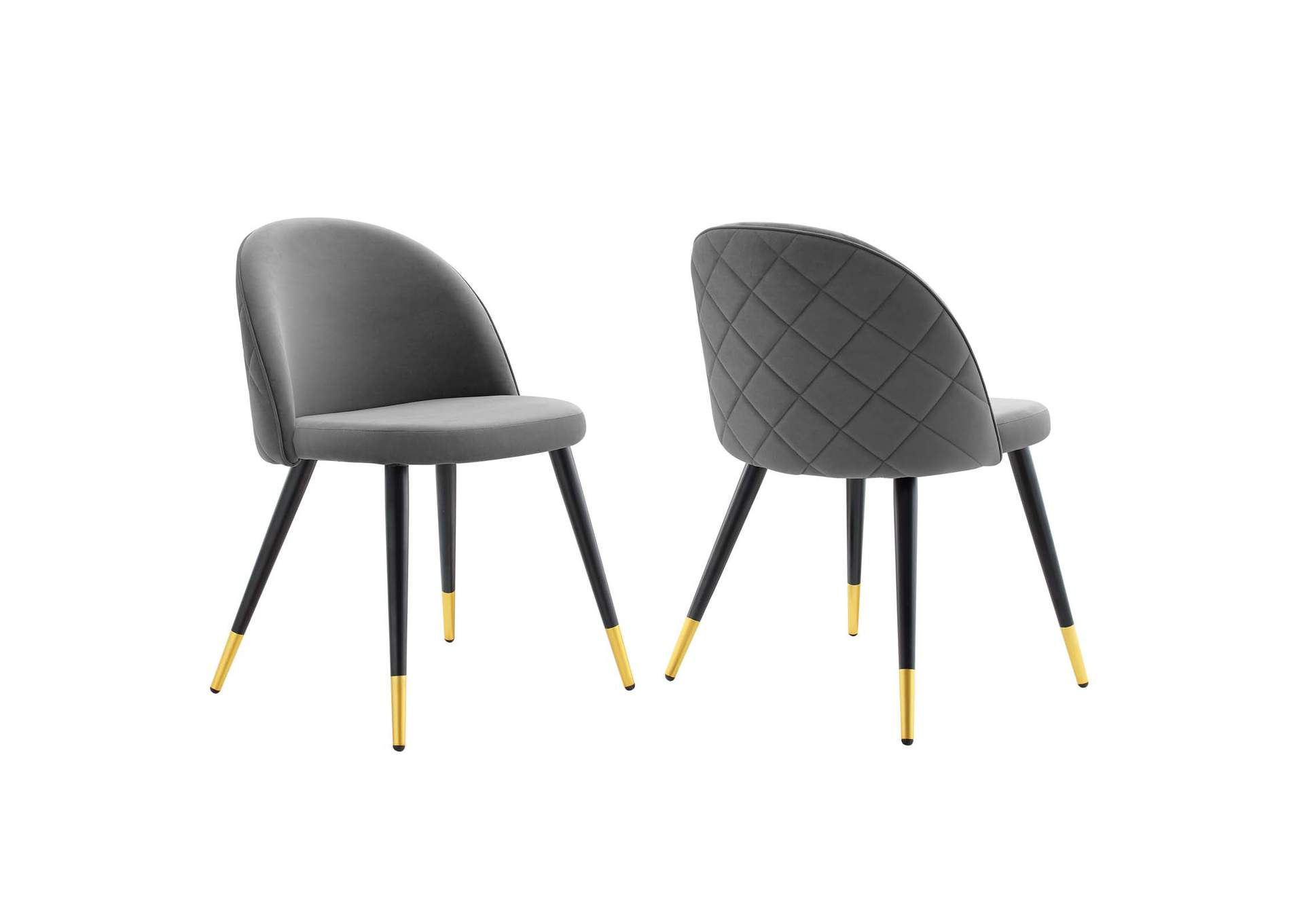 Cordial Performance Velvet Dining Chairs - Set of 2,Modway