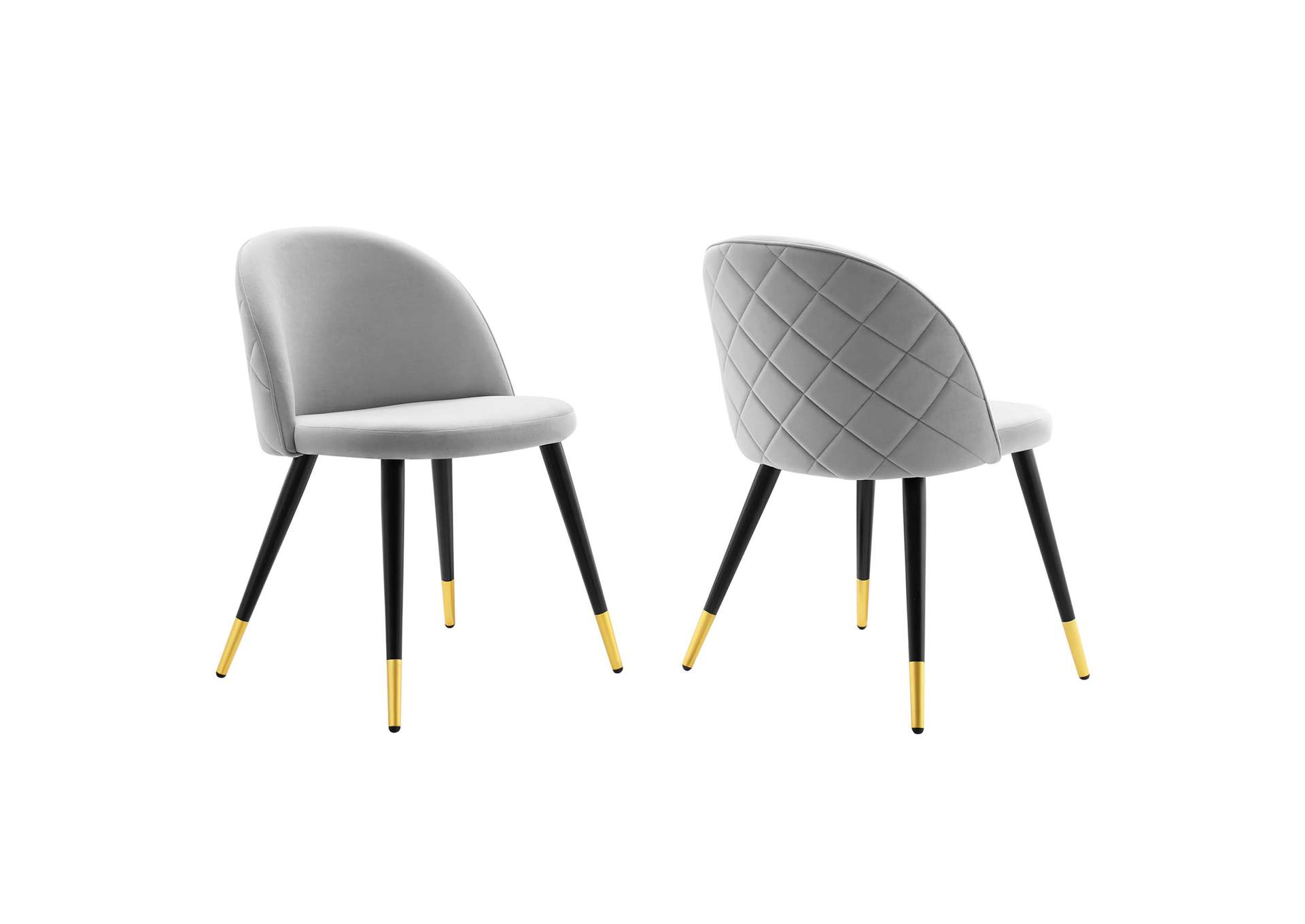 Cordial Performance Velvet Dining Chairs - Set of 2,Modway